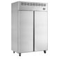CAR1250 Medium Duty 1300 Ltr Upright Double Door Stainless Steel Fridge