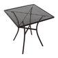GG706 Black Steel Patterned Square Bistro Table 700mm