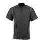 Delancey BB270-M Unisex Short Sleeve Denim Chefs Jacket M