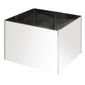 CF167 Stainless Steel Square Mousse Rings 60 x 80 x 80mm Extra Deep