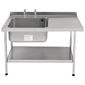 E20610R 1200w x 650d mm Stainless Steel Sink (Self Assembly)
