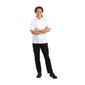 Chicago DL711-S Unisex Chefs Jacket Short Sleeve White S