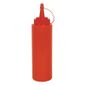 K045 Red Squeeze Sauce Bottle 8oz