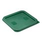 HY413 Polyethylene Square Food Measuring Container Lid Green Small