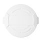 GG796 Polypropylene Round Ingredient Bin Lid White Fits 76 Ltr Bin