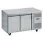 PH20F 280 Ltr 2 Door Stainless Steel Freezer Prep Counter