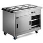 Panther P8B3PT 1205mm Wide Passthrough Mobile Hot Cupboard With Bain Marie Top