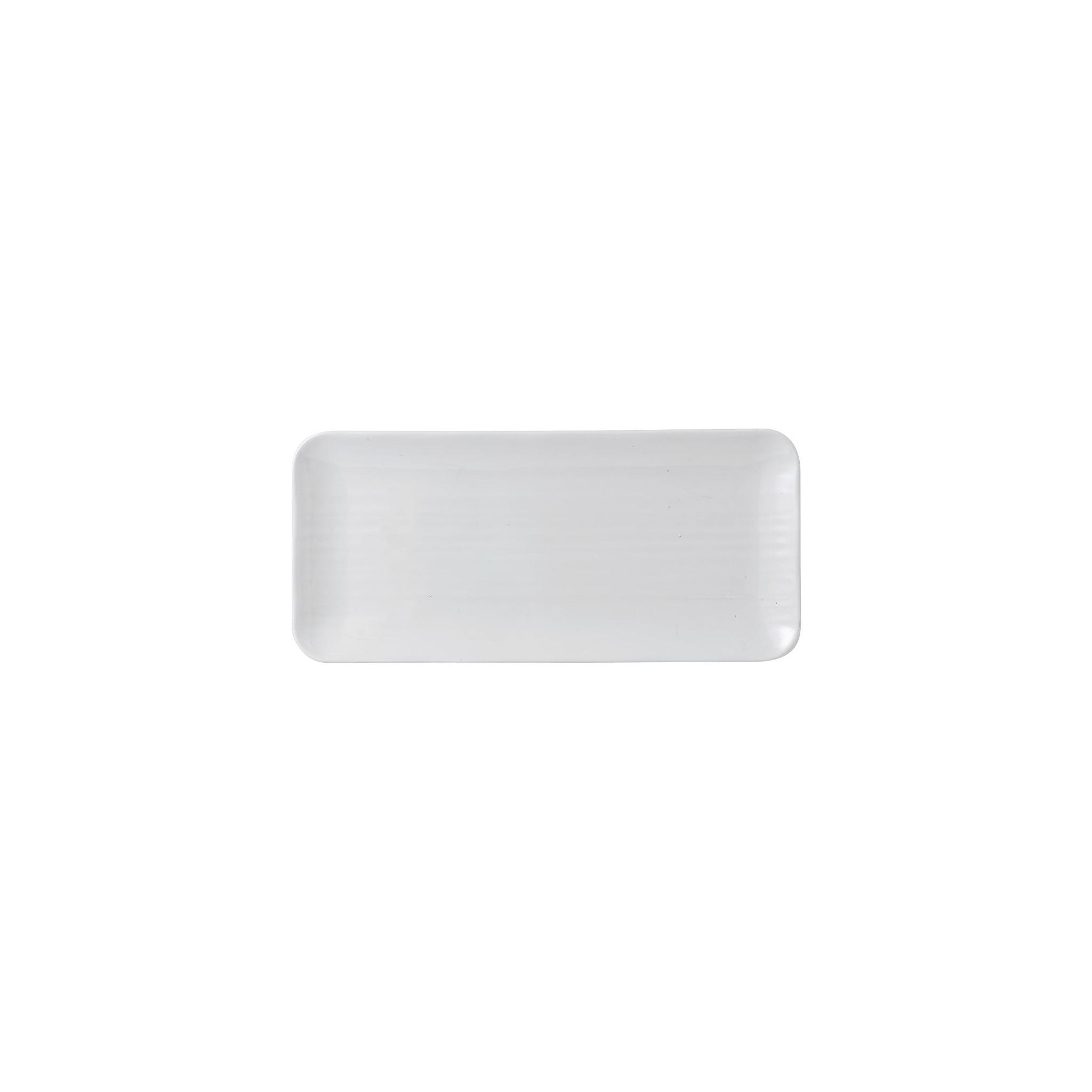 Dudson White FR075 Organic Coupe Rectangular Platter 349 x 158mm (Pack of 6)