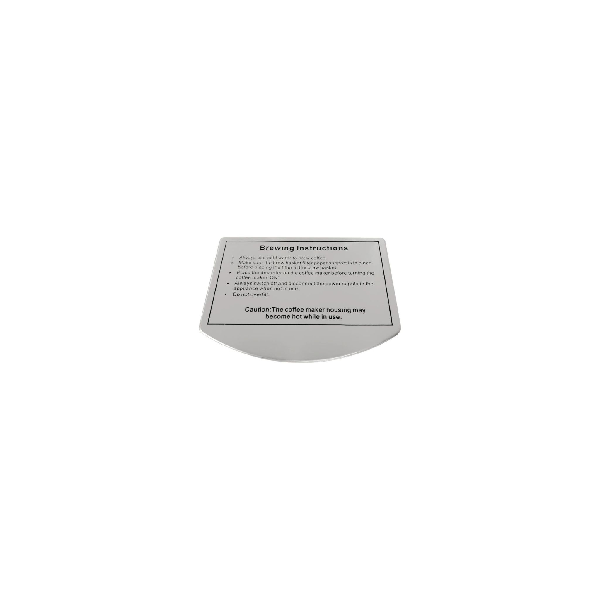 Buffalo AJ207 Lid of Reservoir for CW306 Manual Fill Coffee Machine