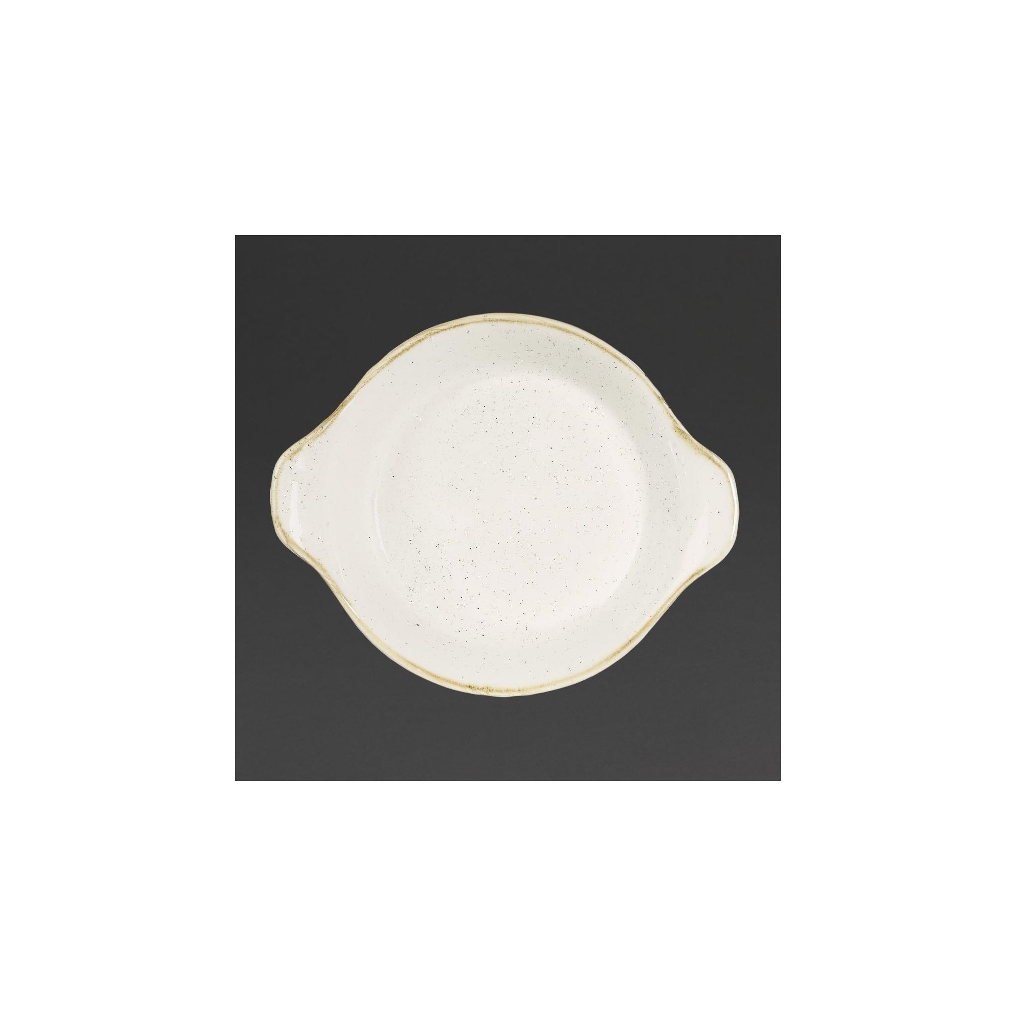 Churchill Stonecast DS493 Round Eared Dishes Barley White 180mm (Pack of 6)