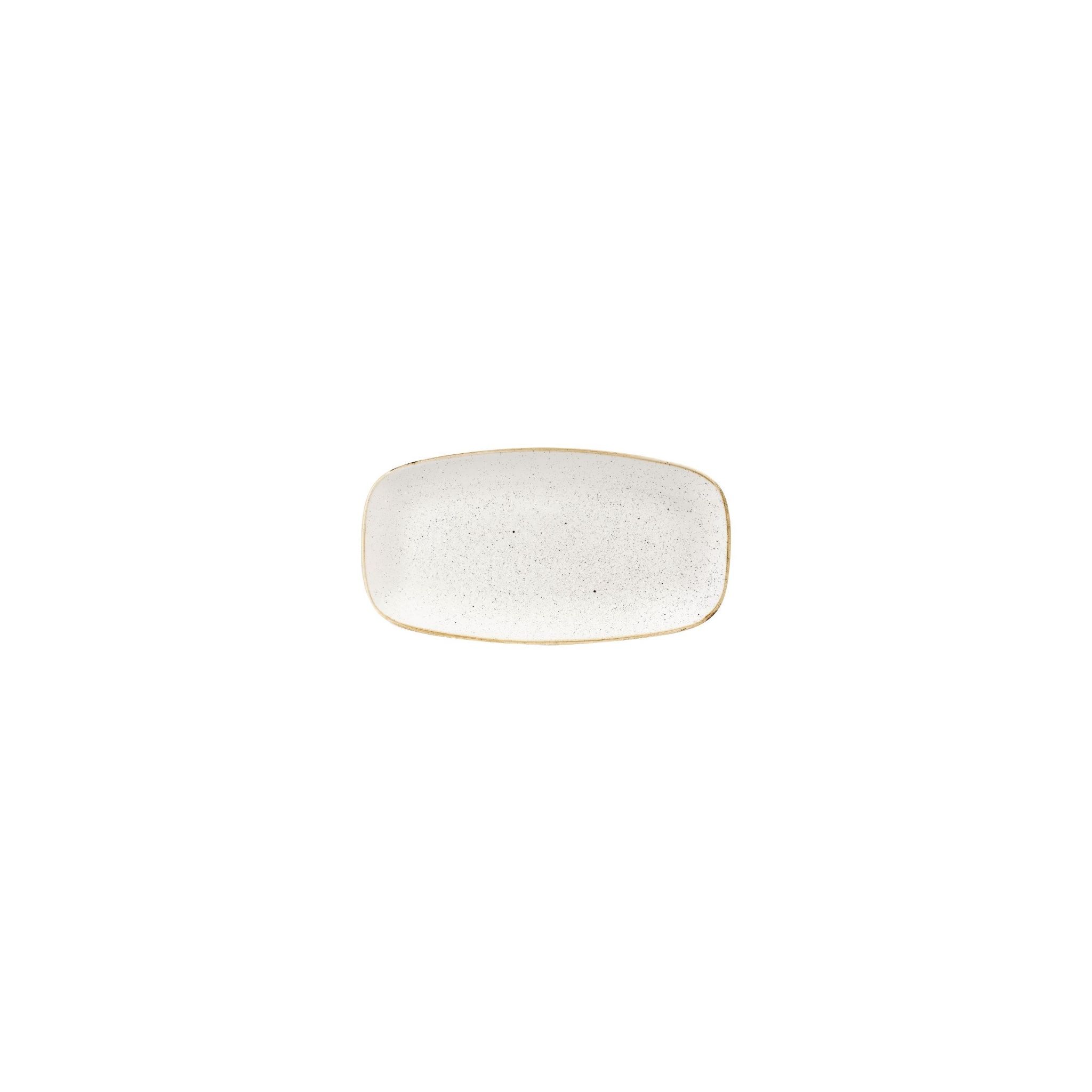 Churchill Stonecast DW321 Rectangular Plates Barley White 189 x 355mm (Pack of 6)