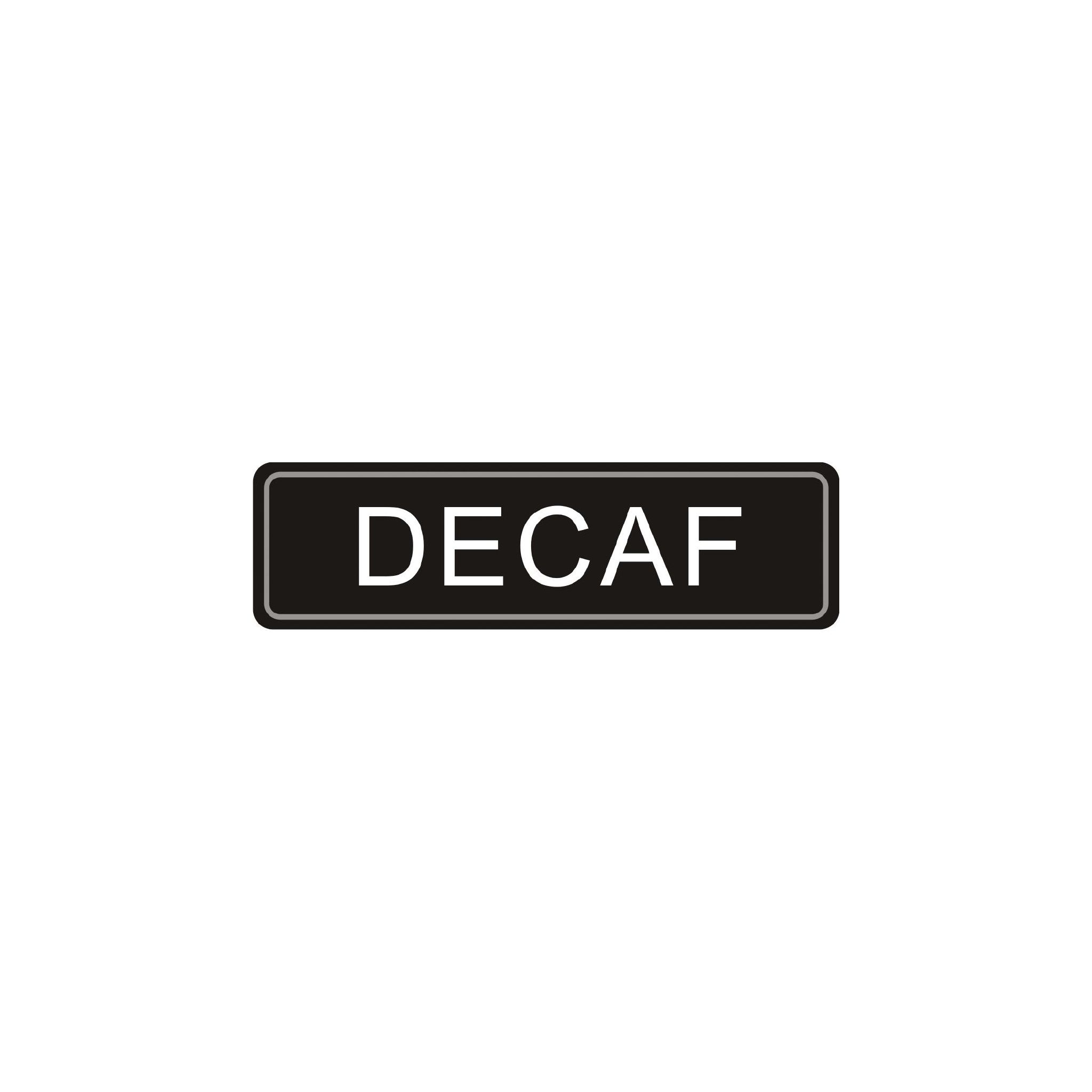 Olympia K701 Adhesive Airpot Label Decaf