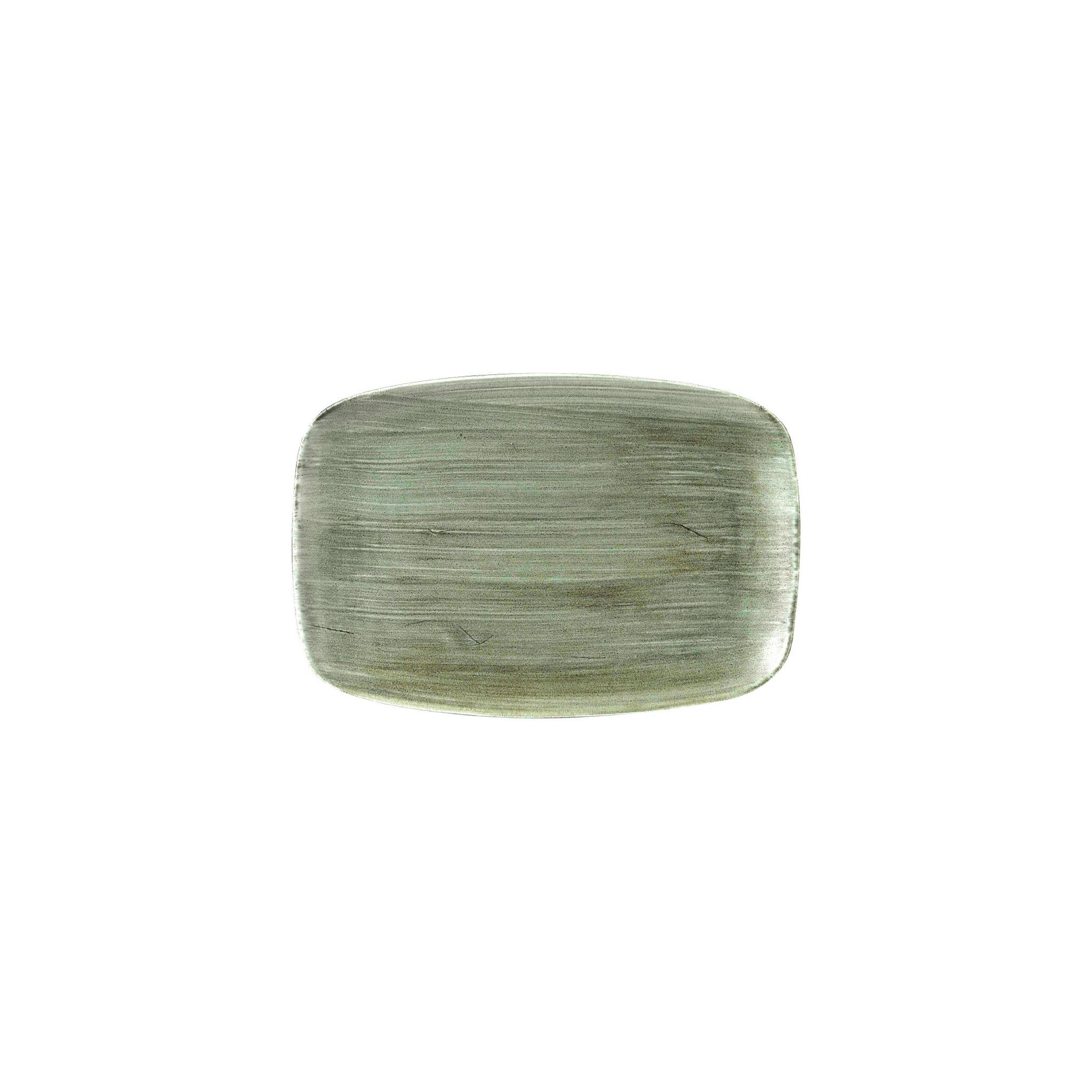 Churchill Stonecast Patina FD868 Oblong Plates Burnished Green 343x235mm (Pack of 6)