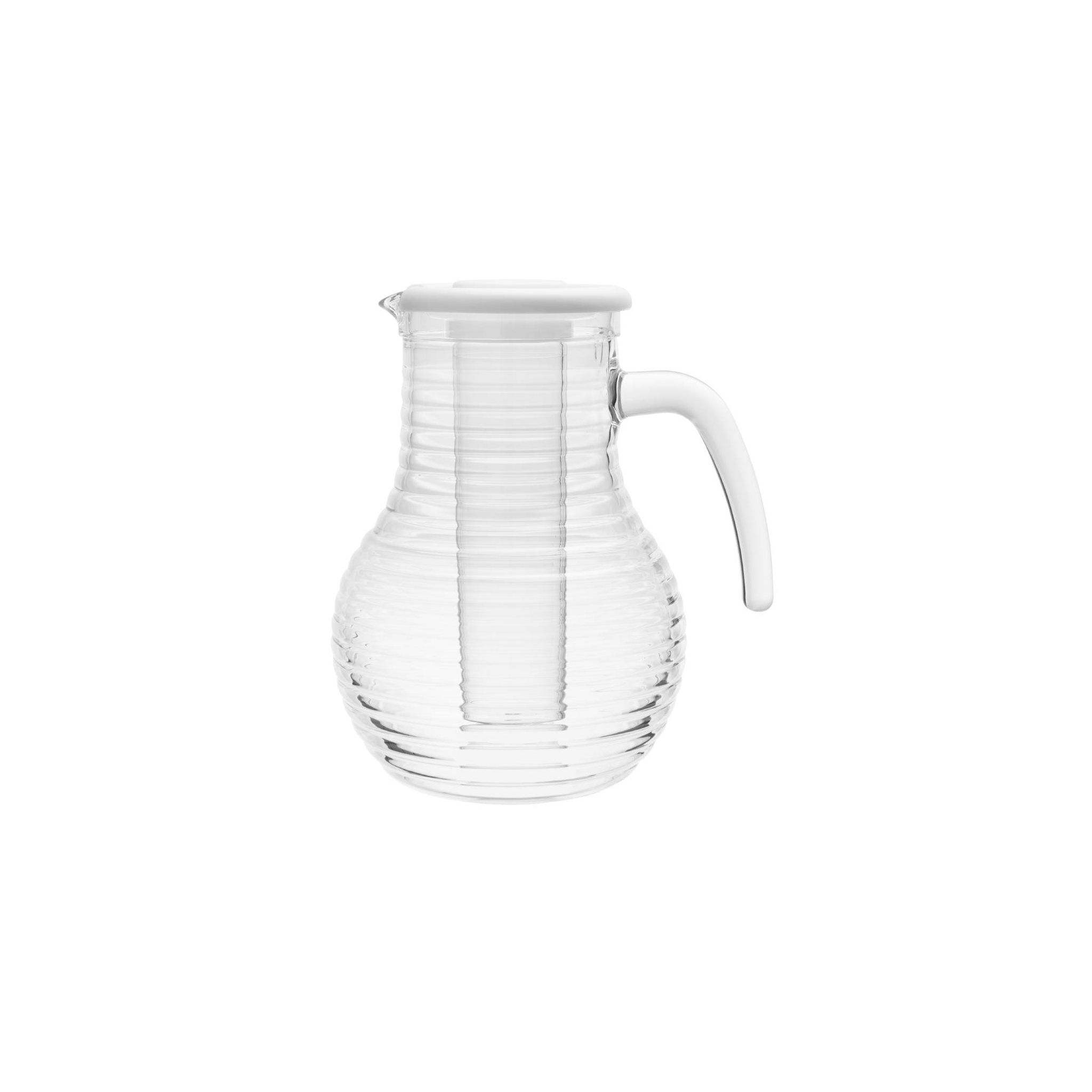 Olympia Kristallon HC357 Polycarbonate Ridged Jug With Cooling Tube Clear 1.6Ltr