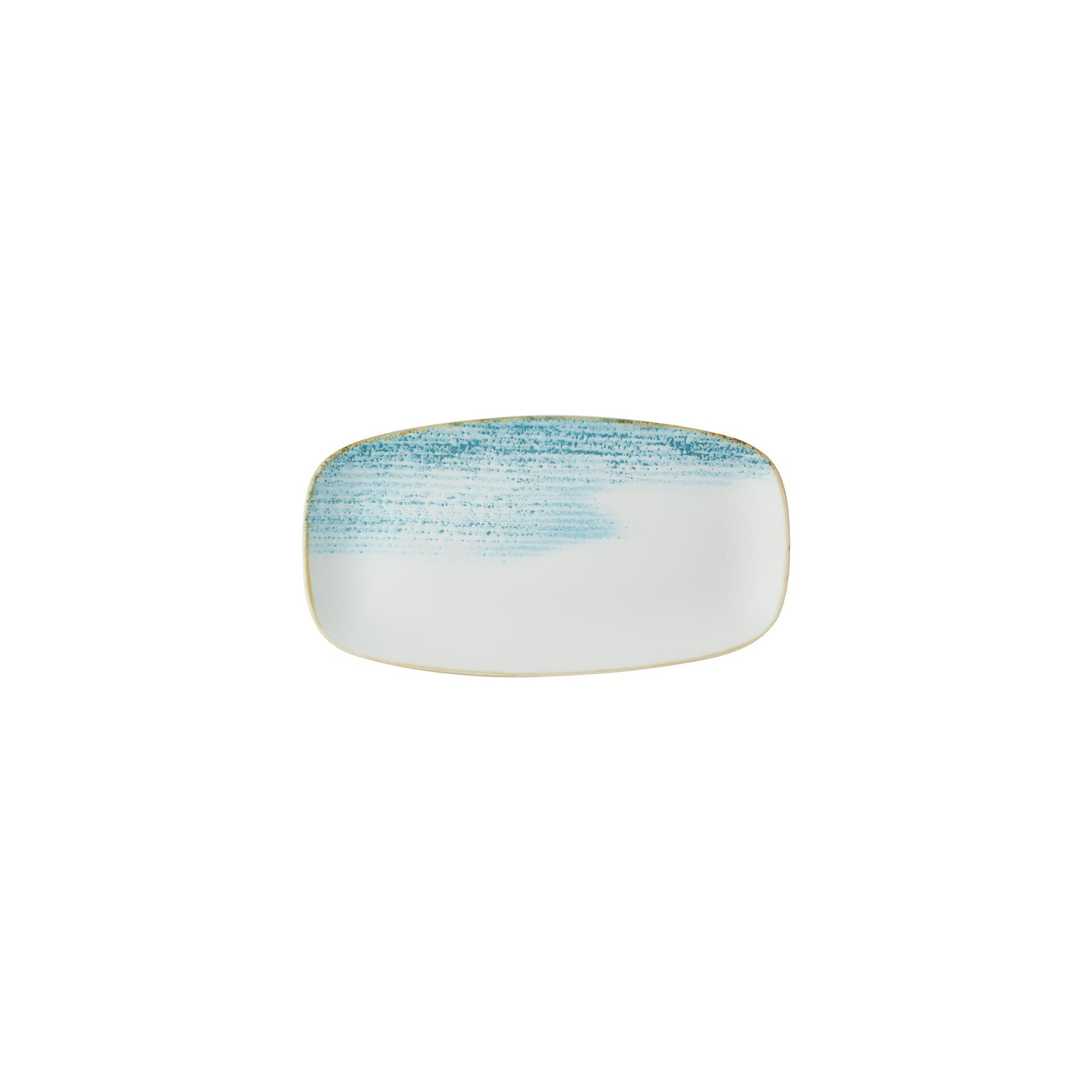 Churchill Studio Prints Homespun Accents CX674 Aquamarine Oblong Plates 296X152mm (Pack of 12)