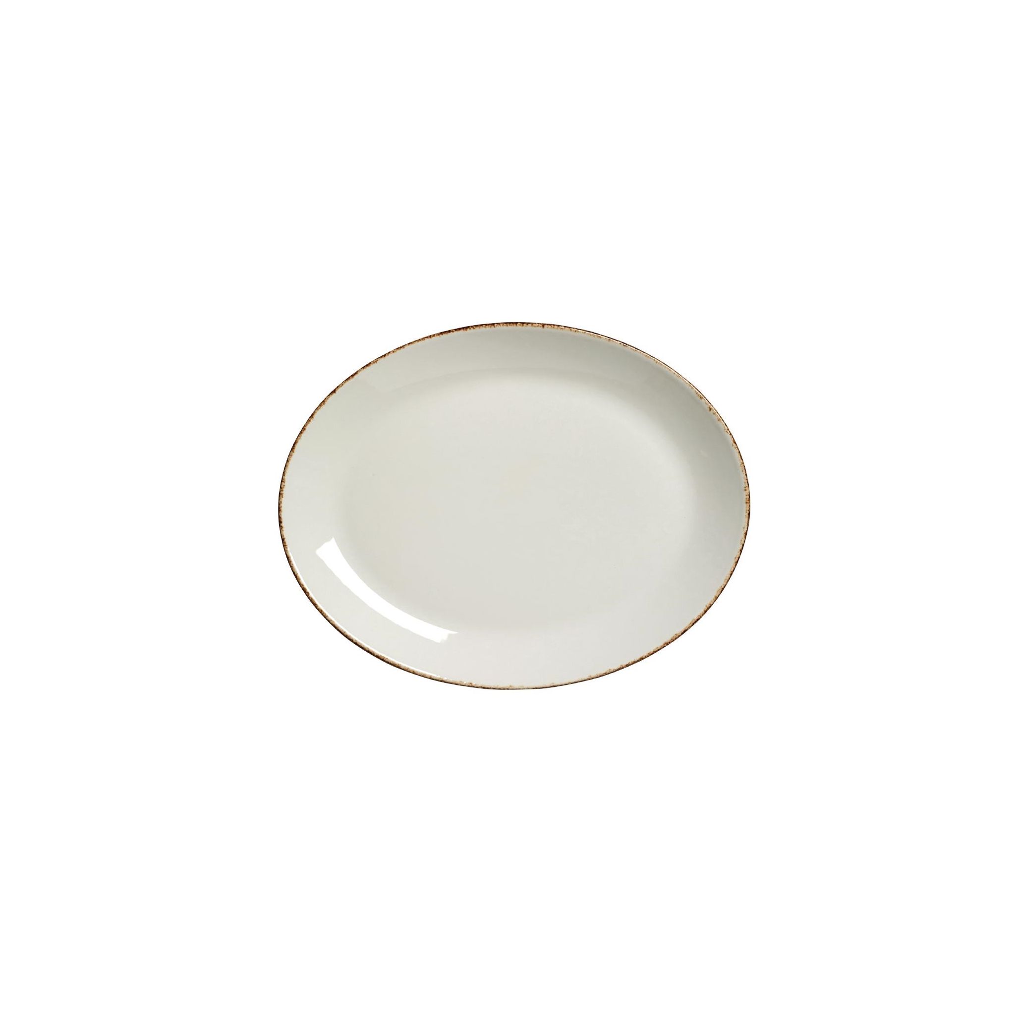 Steelite Brown Dapple VV1317 Oval Coupe Plates 305mm (Pack of 12)