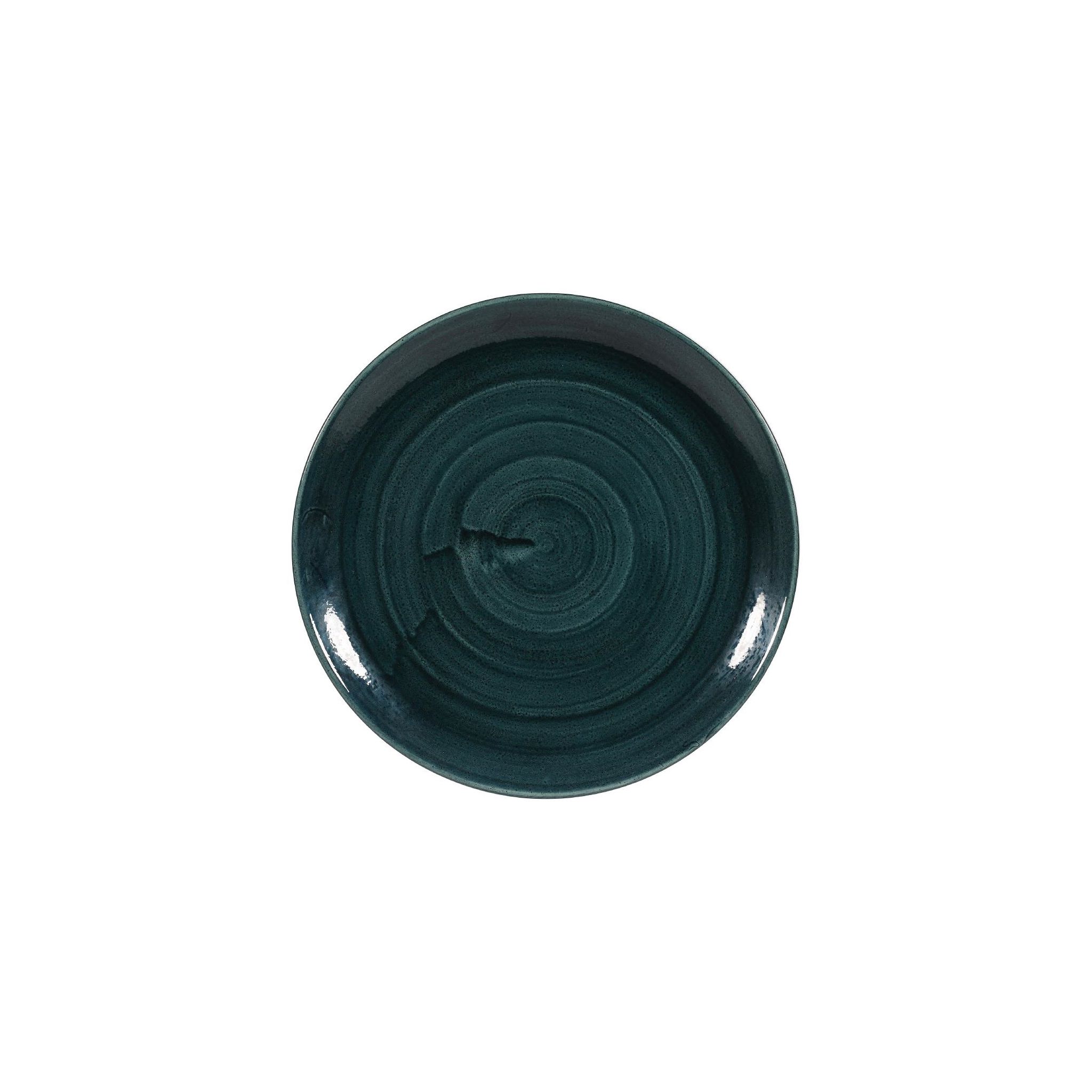 Churchill Stonecast Patina FA591 Coupe Plates Rustic Teal 288mm (Pack of 12)