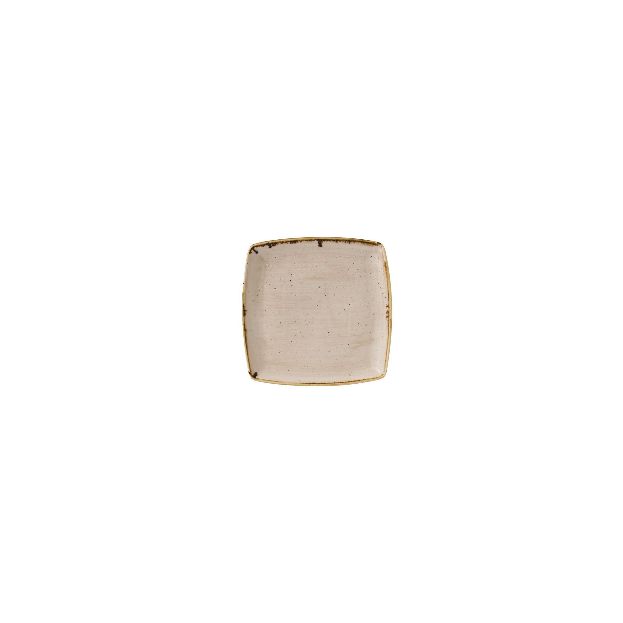 Churchill Stonecast GR945 Deep Square Plates Nutmeg Cream 260 x 260mm (Pack of 6)