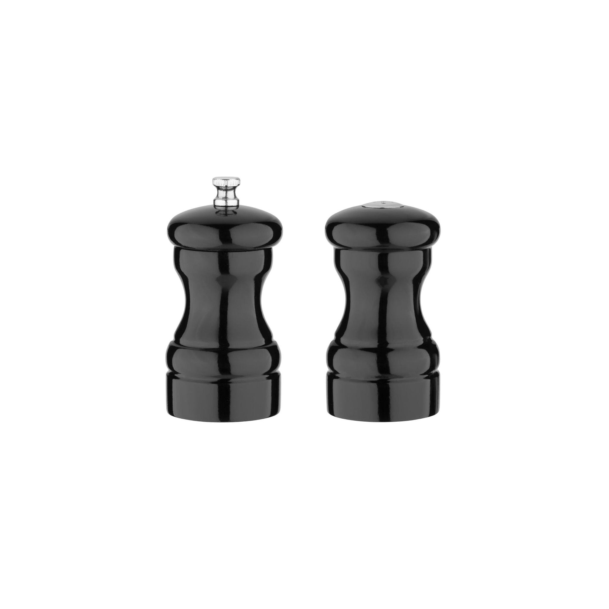 Olympia GL087 Salt and Pepper Set Black