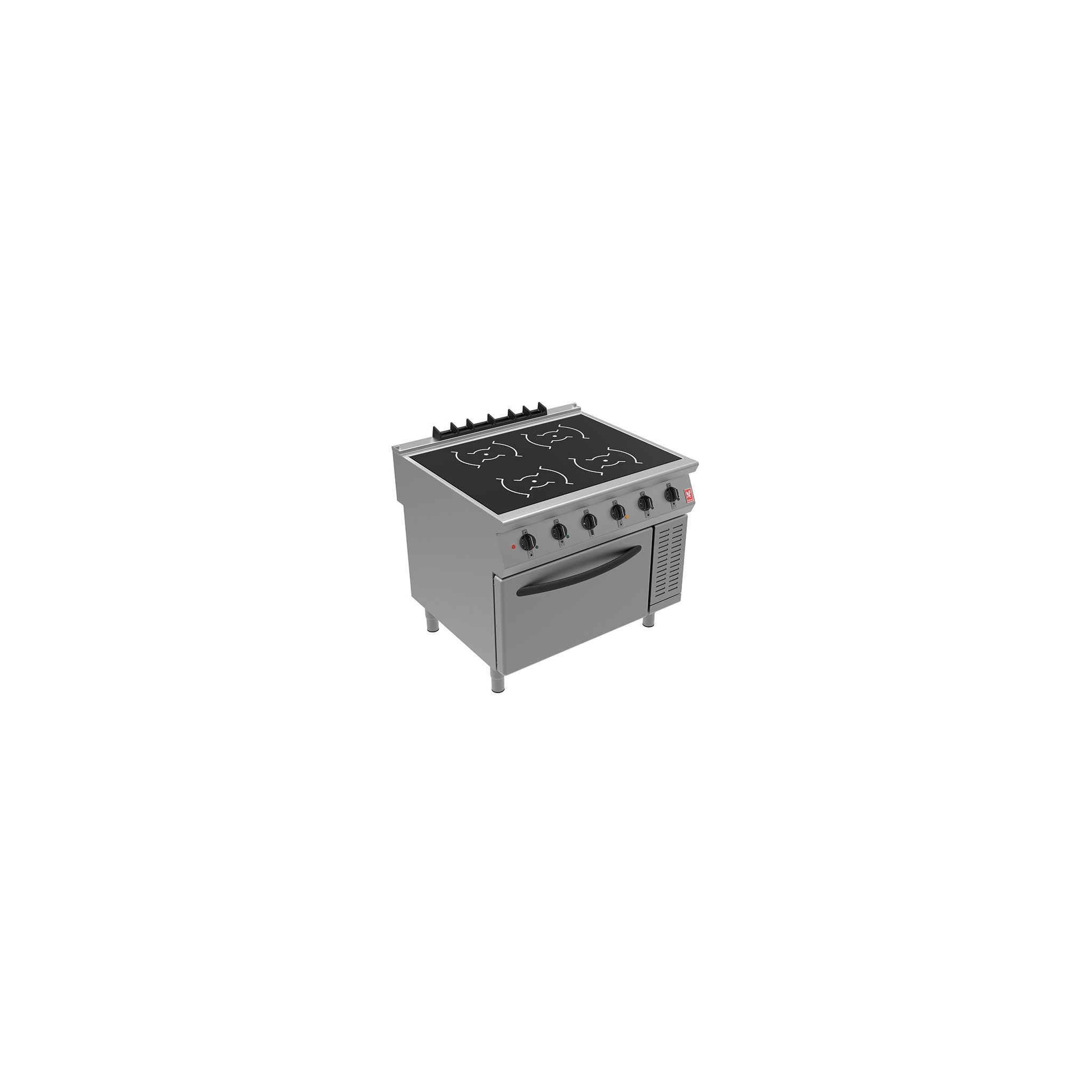 Falcon F900 I91105 Electric 4 Zone Induction Oven Range - Three Phase