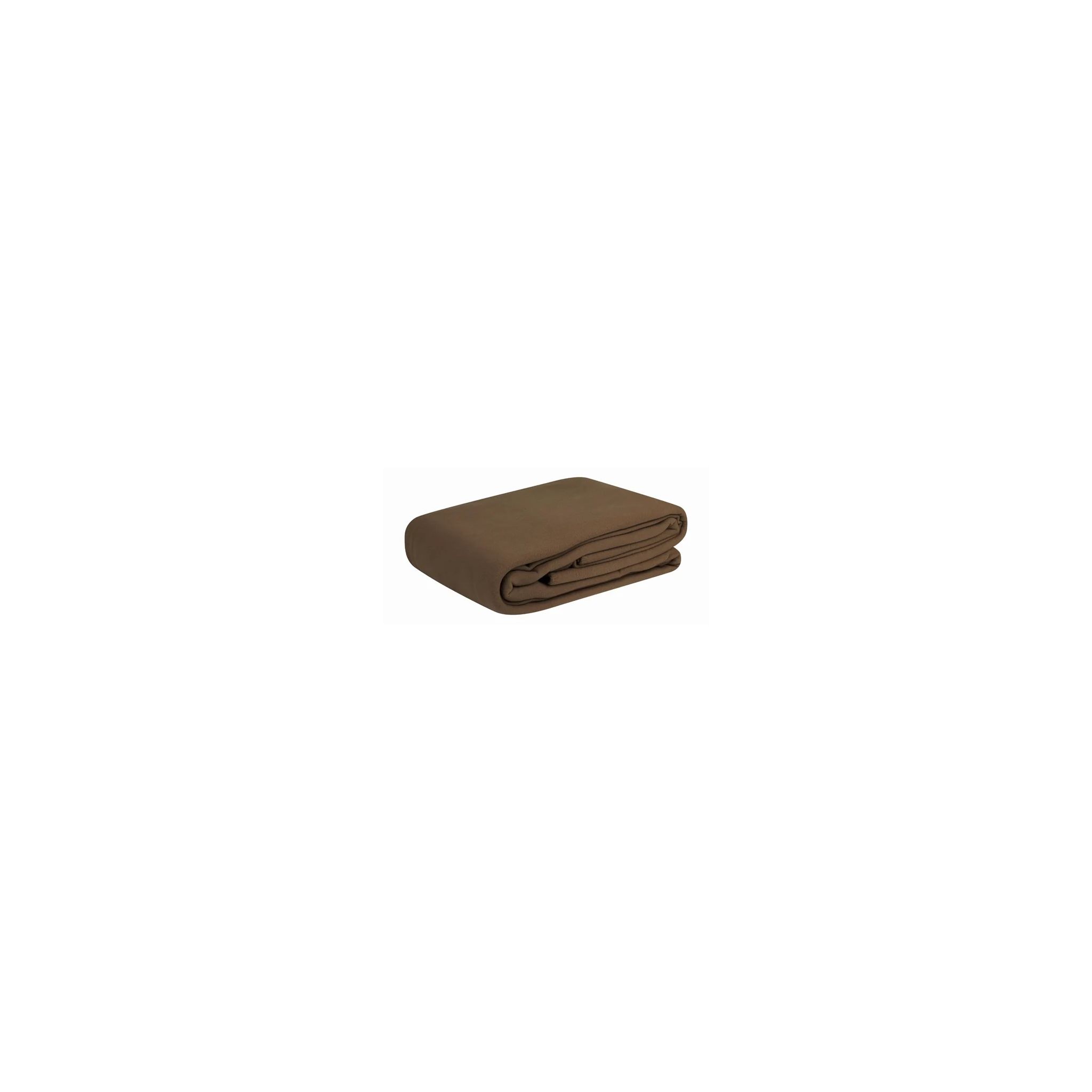 Mitre Essentials GU389 Single Polyester Polar Blanket Chocolate
