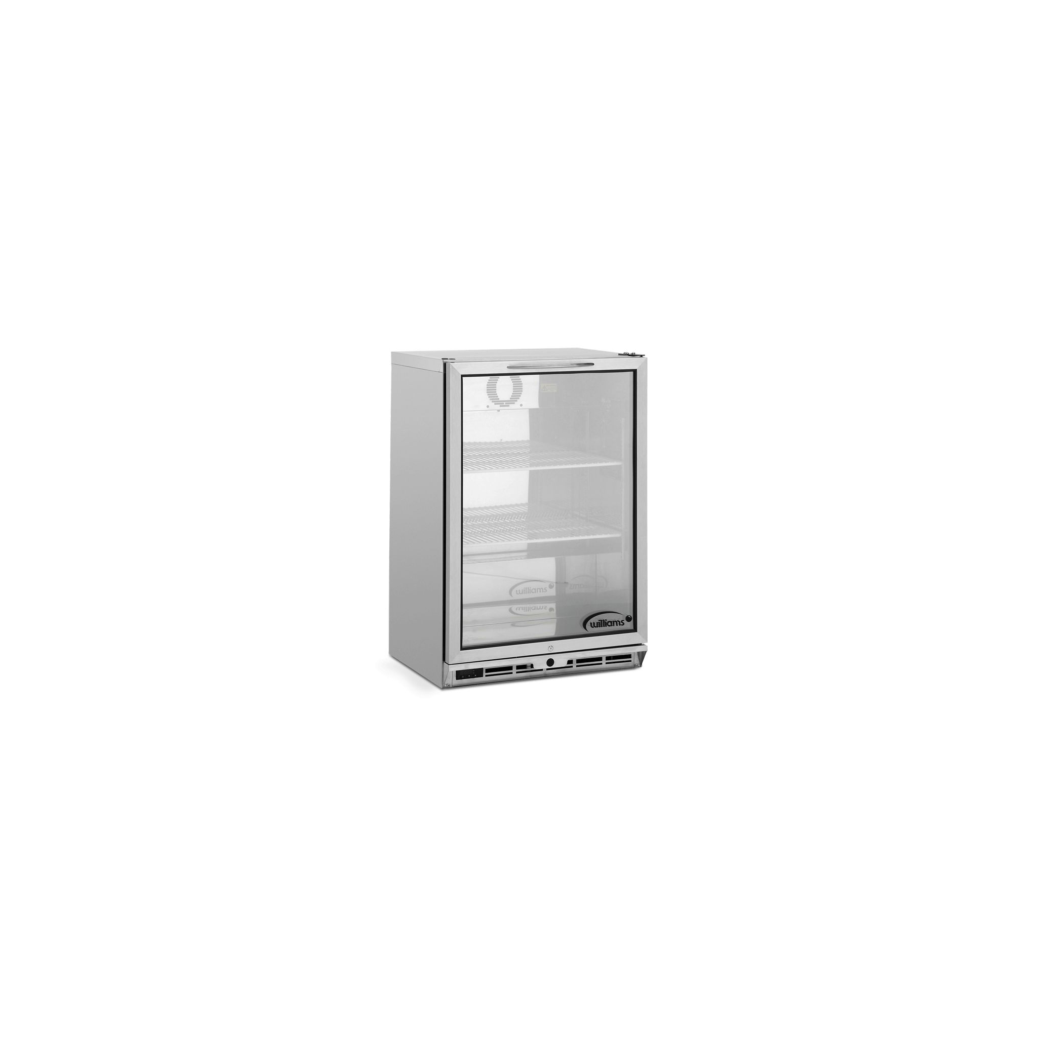 Williams BC1SS 152 Ltr Undercounter Single Glass Door Stainless Steel Back Bar Bottle Cooler