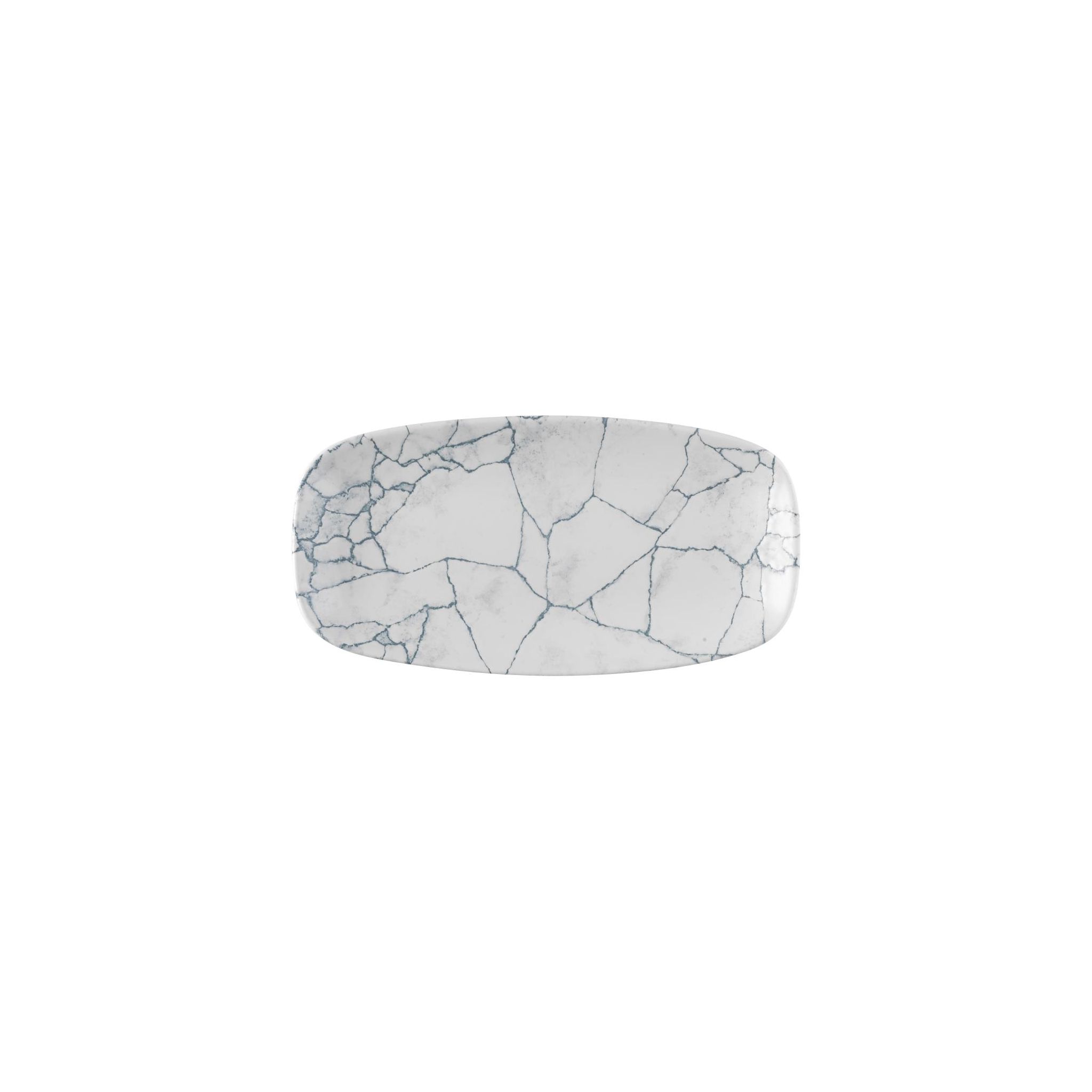 Churchill Studio Prints Kintsugi FS942 Pearl Chefs Oblong Plates Grey 287x152mm (Pack of 12)