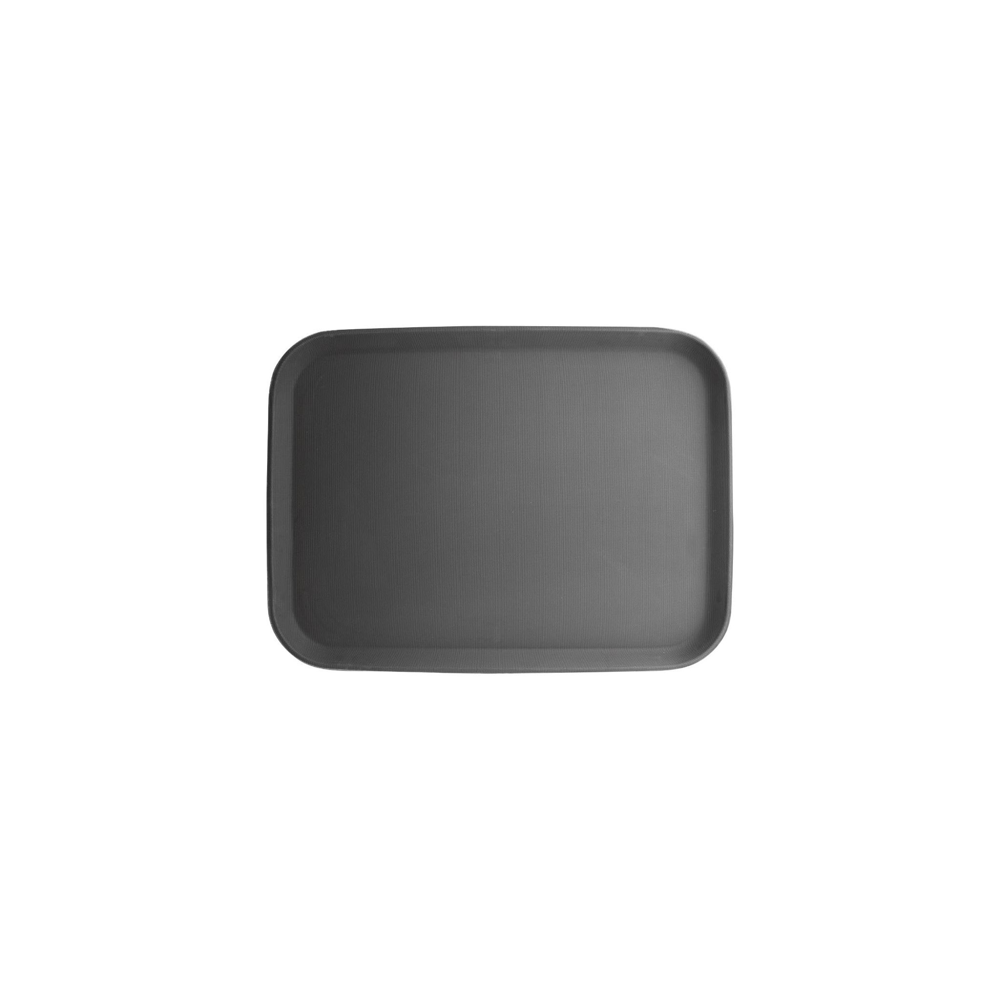 Olympia Kristallon C560 Polypropylene Rectangular Non-Slip Tray Black 510mm