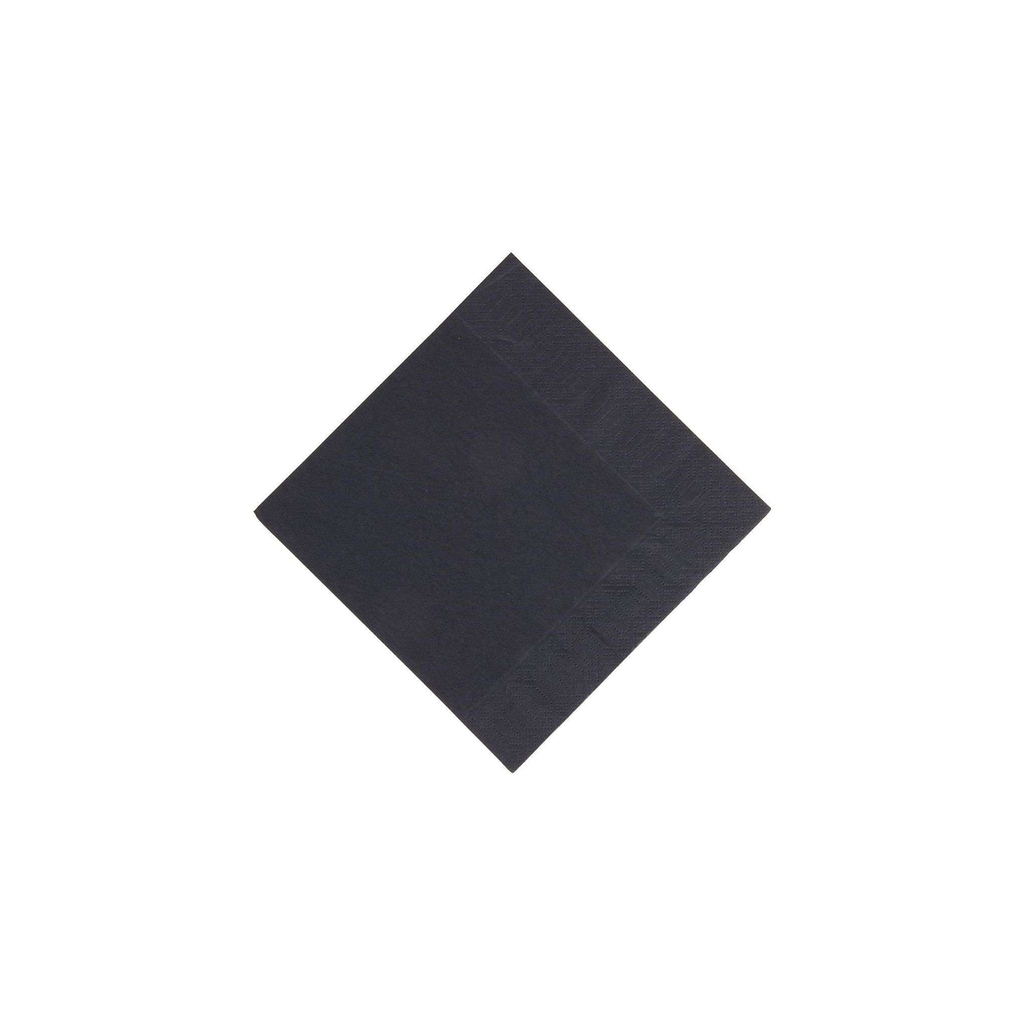 Duni GJ107 Lunch Napkin Black 33x33cm 3ply 1/4 Fold (Pack of 1000)
