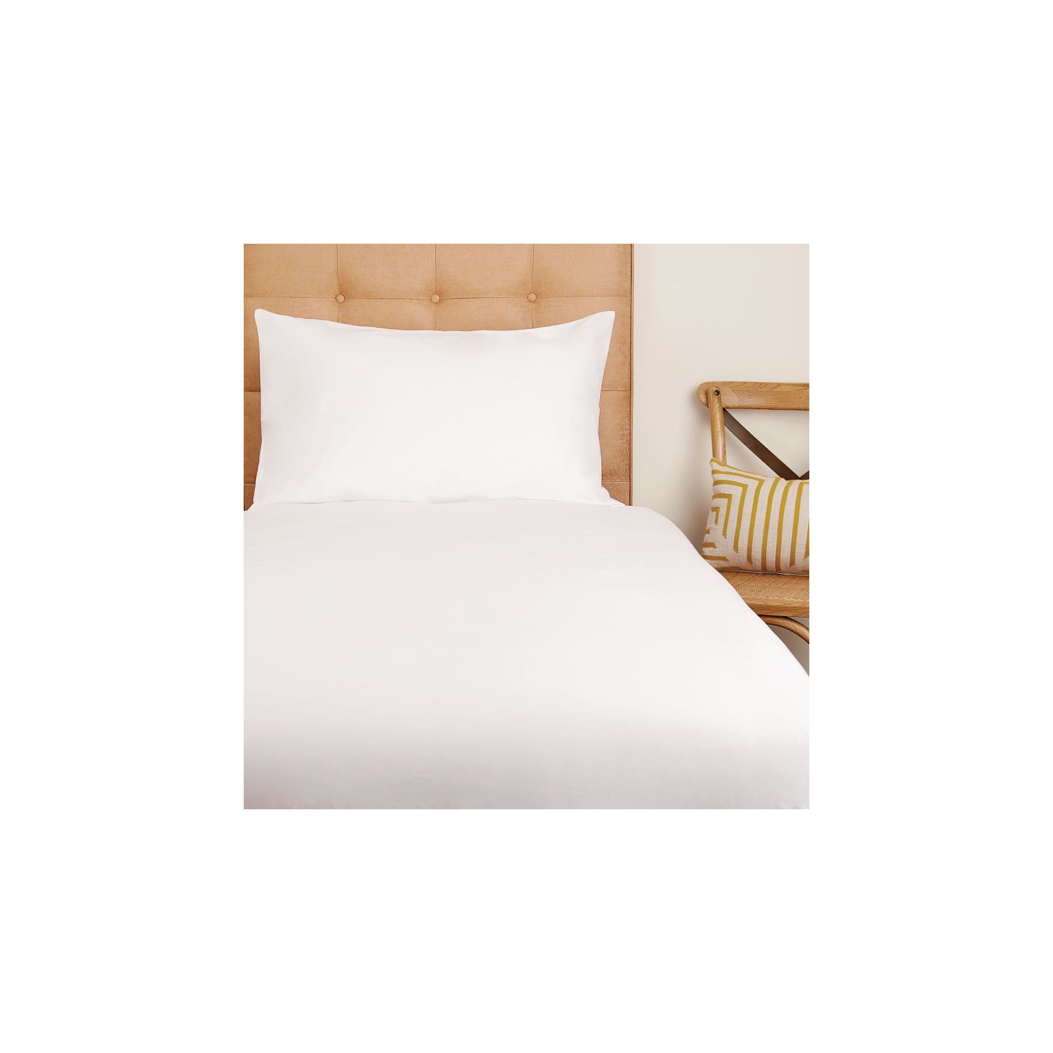 Mitre Eco HD231 Organic Cotton Fitted Sheet White King Size