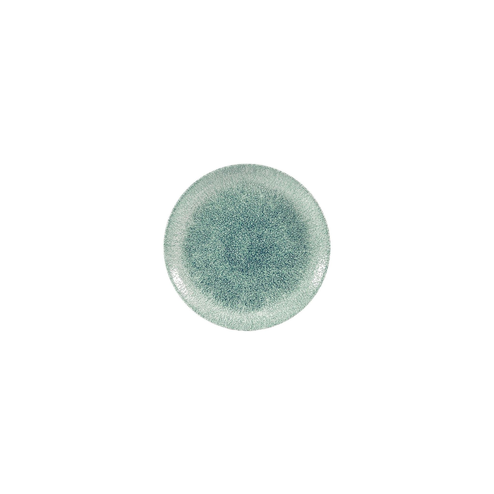 Churchill Studio Prints Raku DW402 Coupe Plates Jade Green 165mm (Pack of 12)