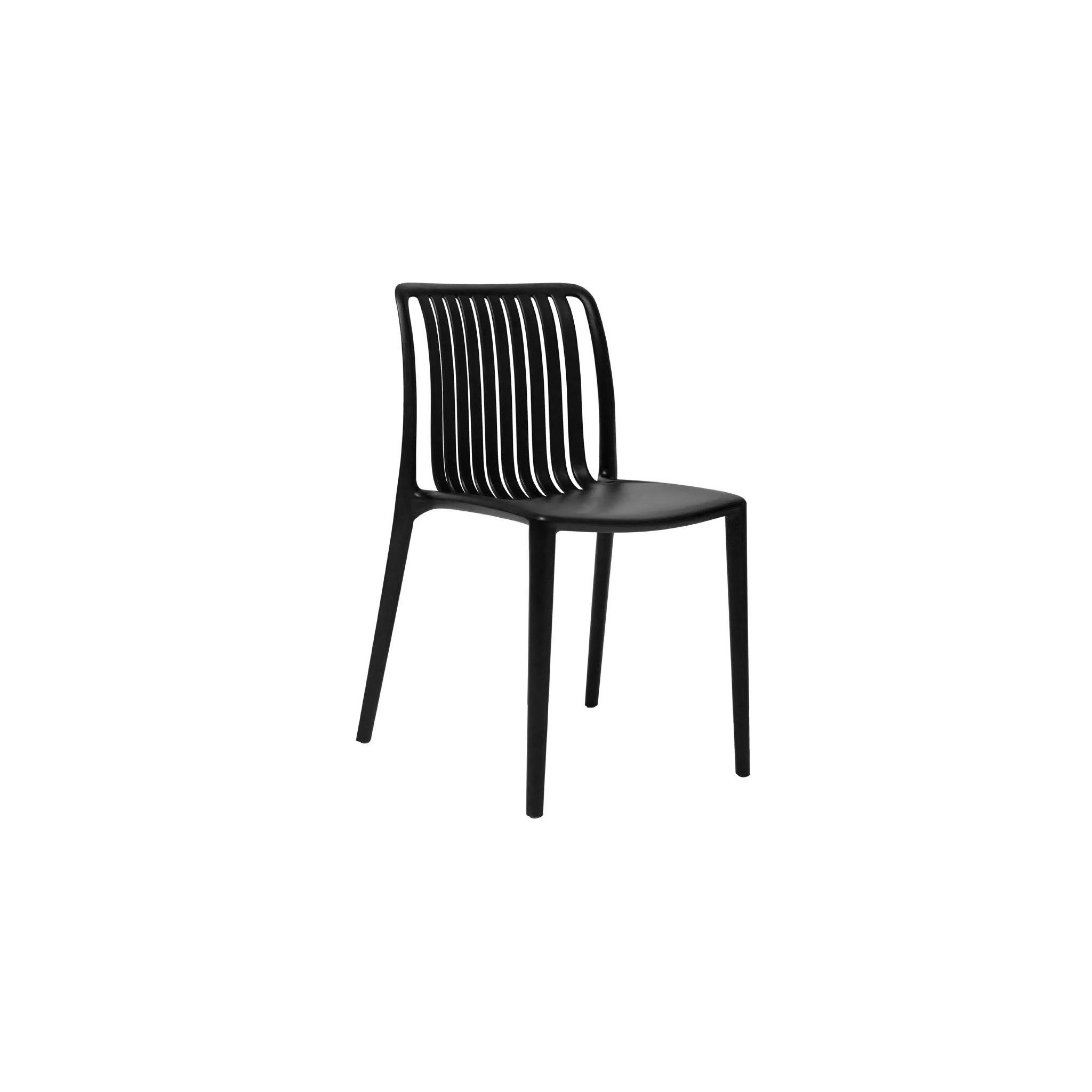 Bolero Verona DX976 Set of 2 Cafe Chairs - Black