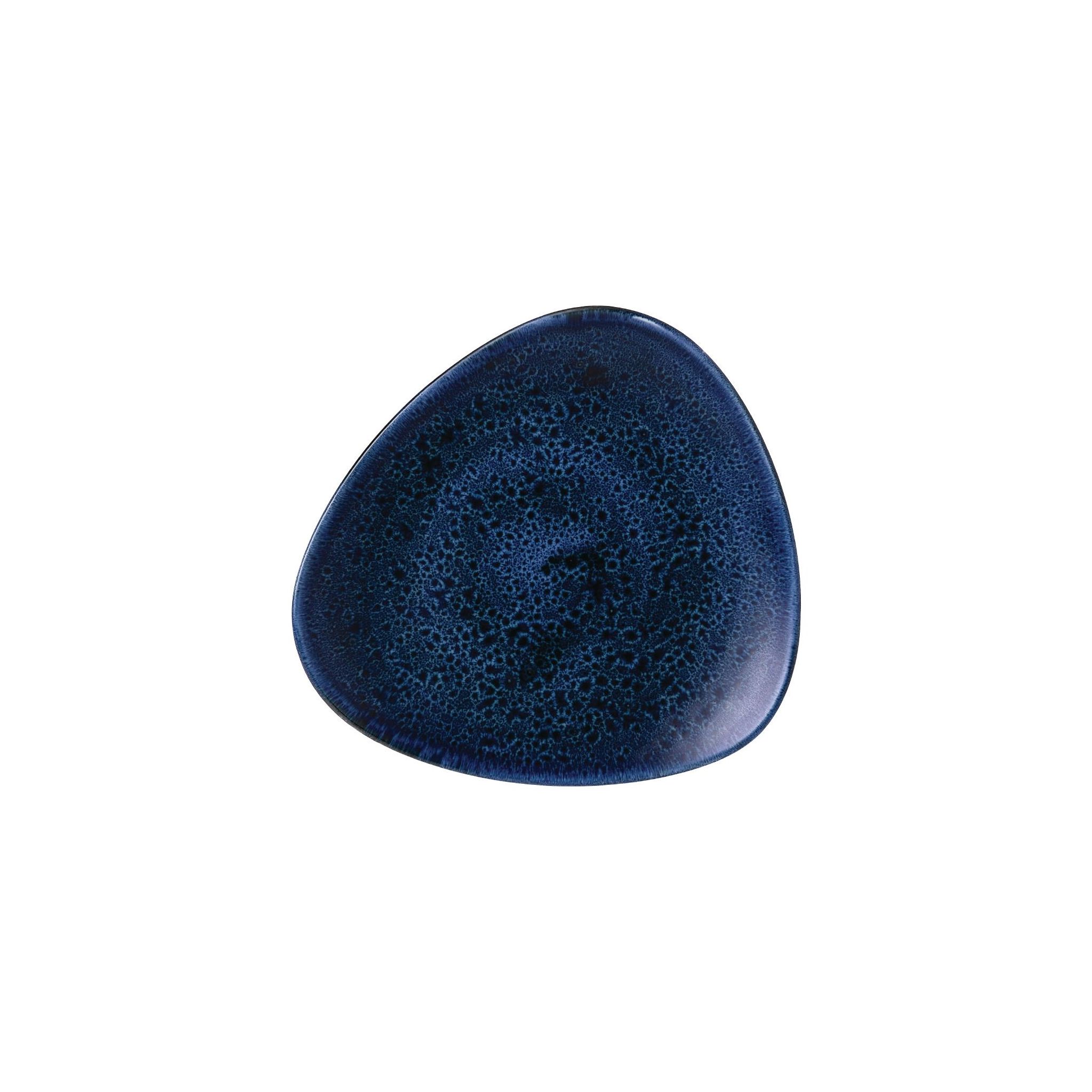 Churchill Stonecast Plume FJ949 Ultramarine Triangle Plates 9 " (Pack of 12)