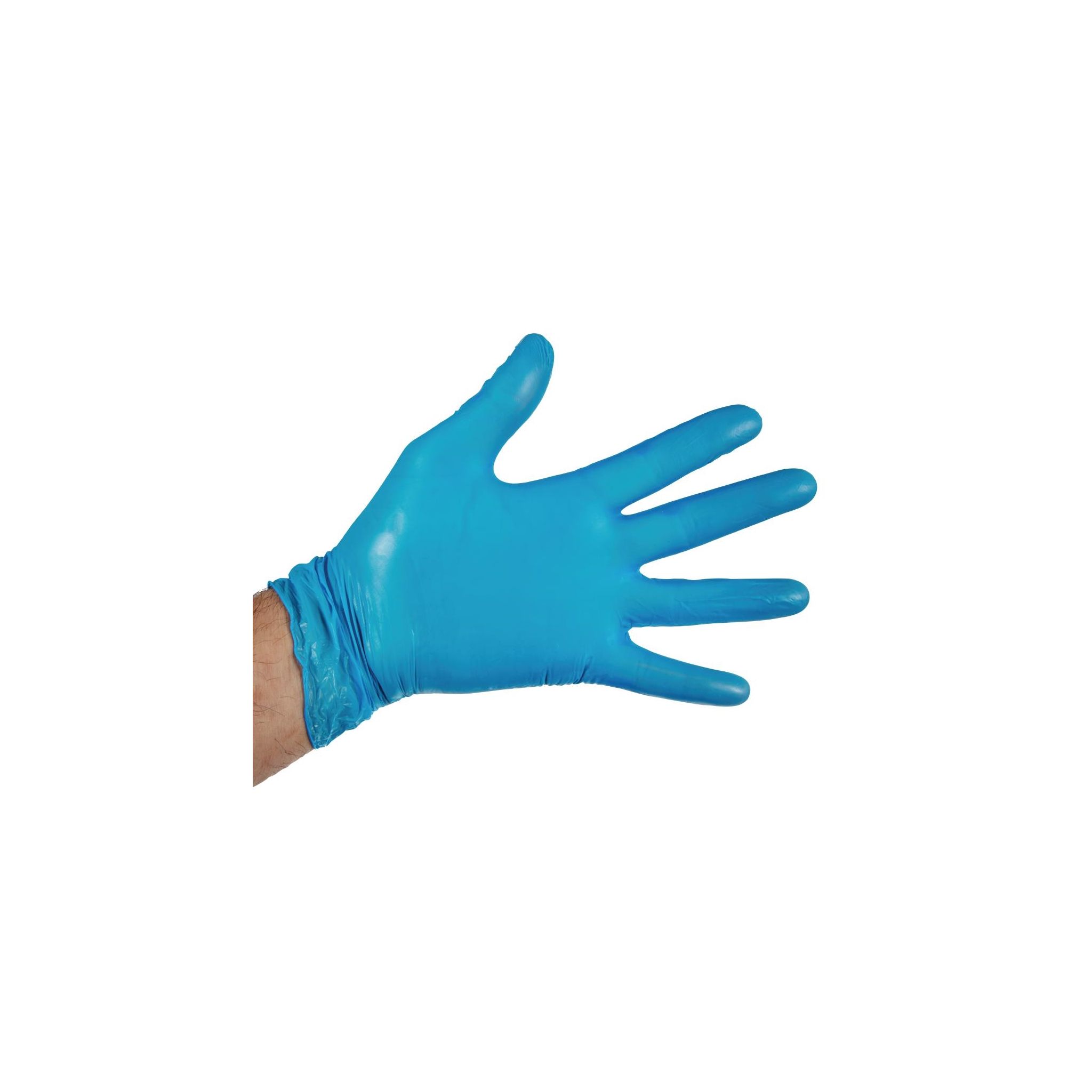 Hygiplas CF403-L Powder-Free Vinyl Gloves Blue Large (Pack of 100)