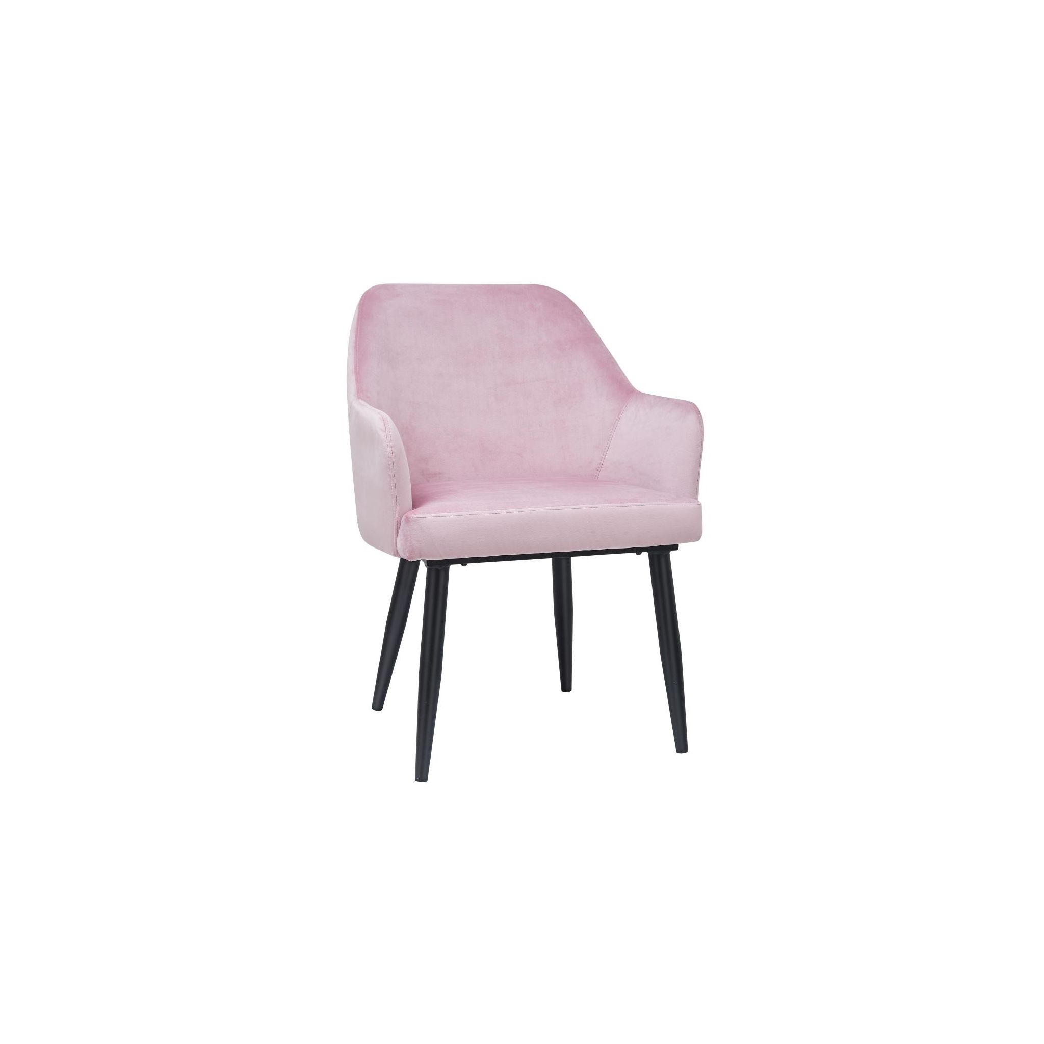 Bolero DP198 Lia Velvet Set of 2 Chairs - Dusty Pink