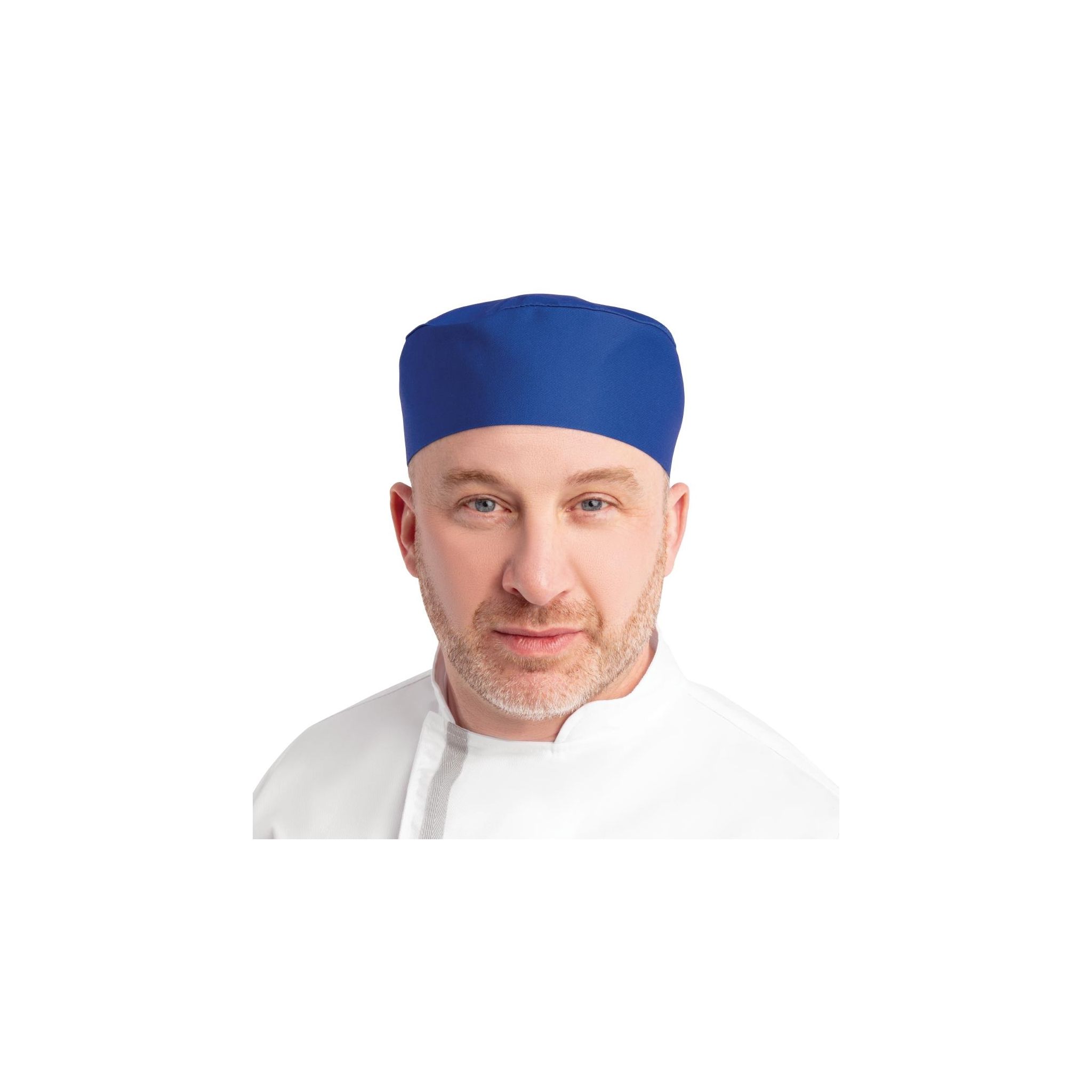 Whites A706 Chefs Skull Cap Royal Blue