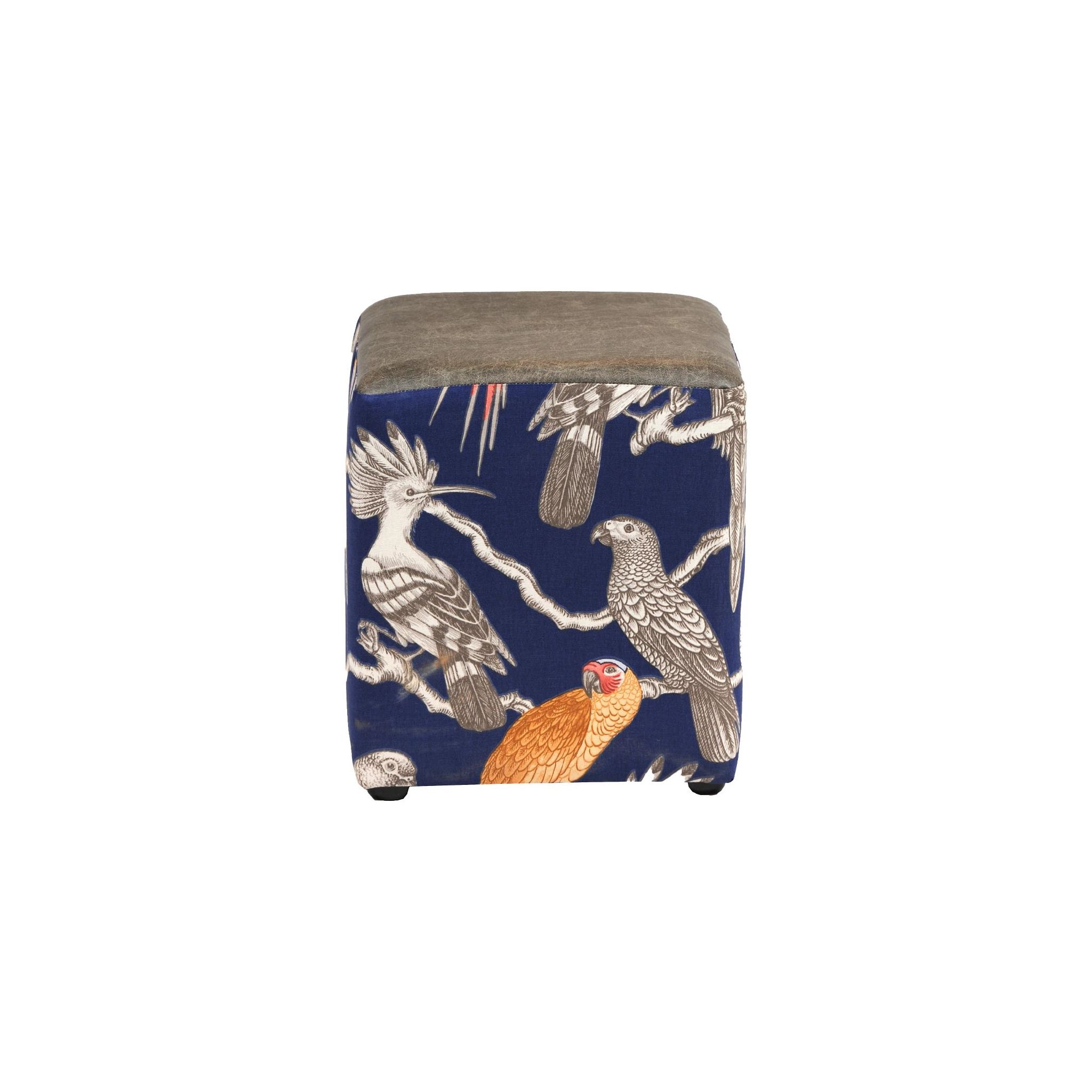 Non Branded CX453 Aviary Cube Ash Stool Marine (Pack of 2)