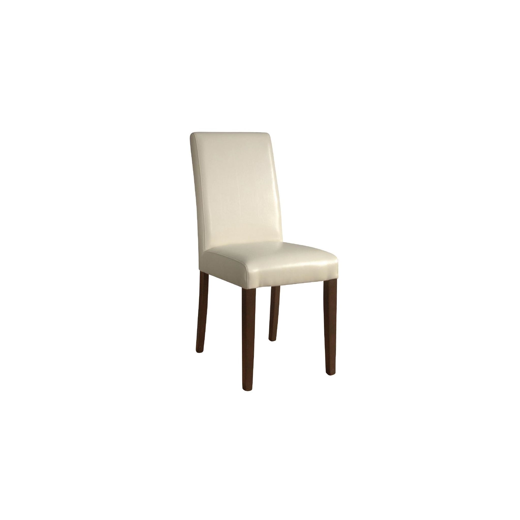 Bolero GH444 Faux Leather Dining Chairs Cream (Pack of 2)