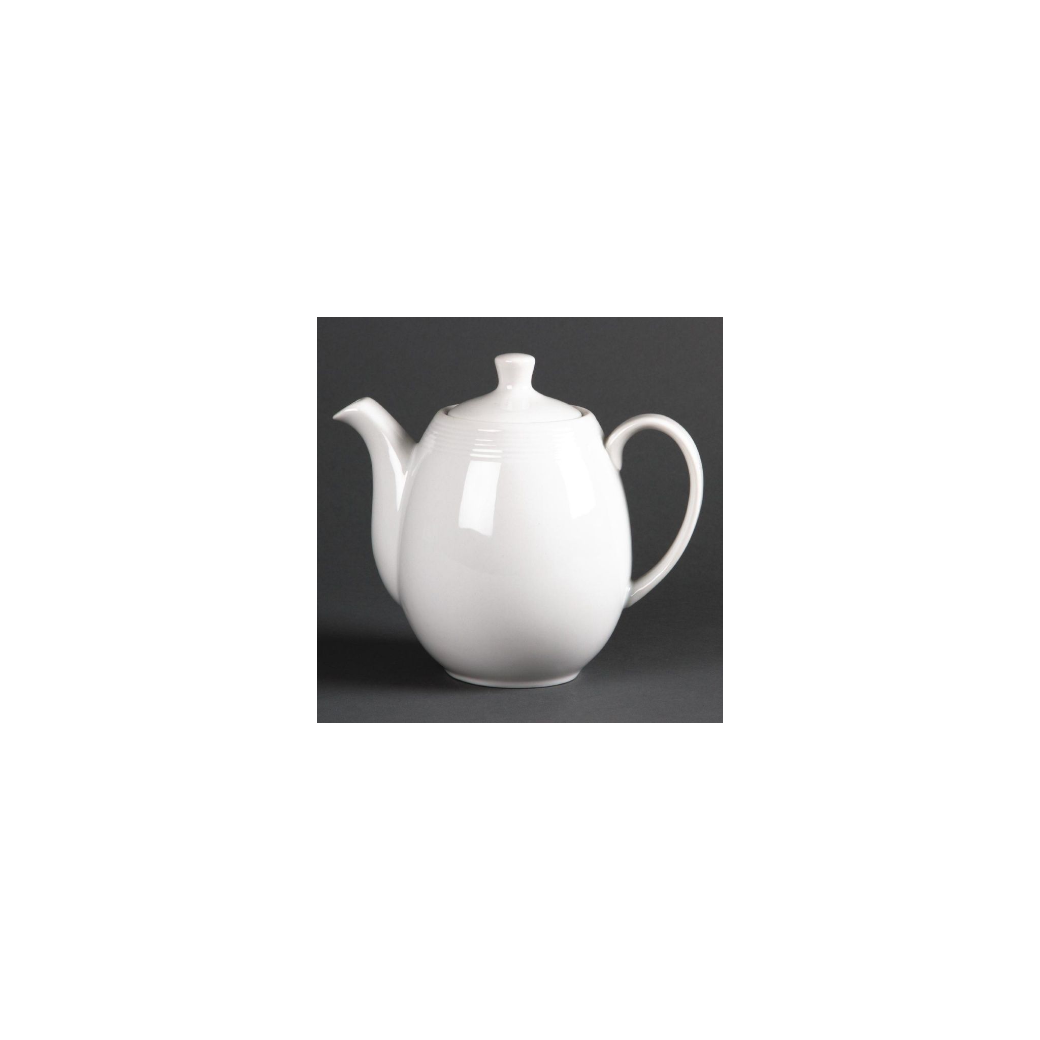 Olympia Linear U101 Coffee or Teapots White 1Ltr (Pack of 4)