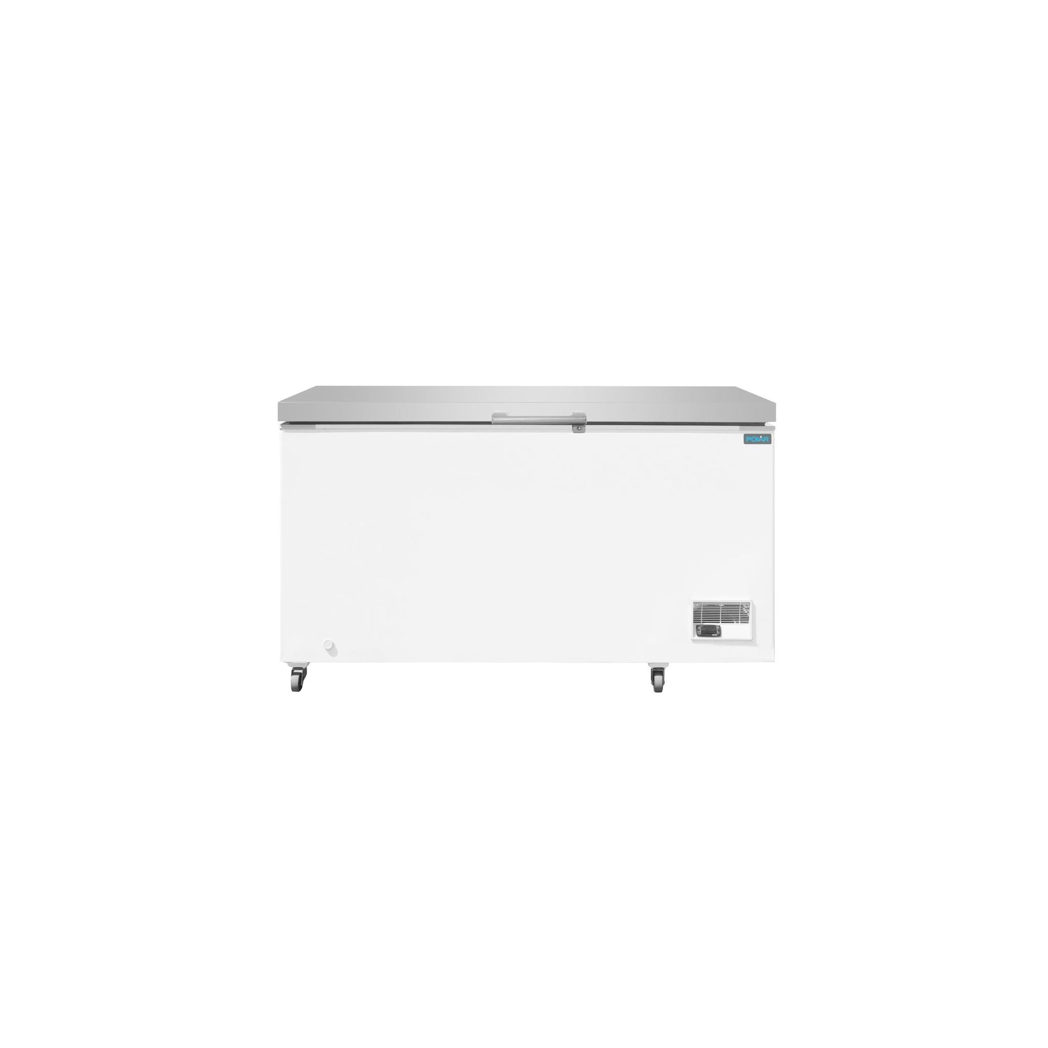 Polar G-Series GP897 378 Ltr White Chest Freezer with Stainless Steel Lid