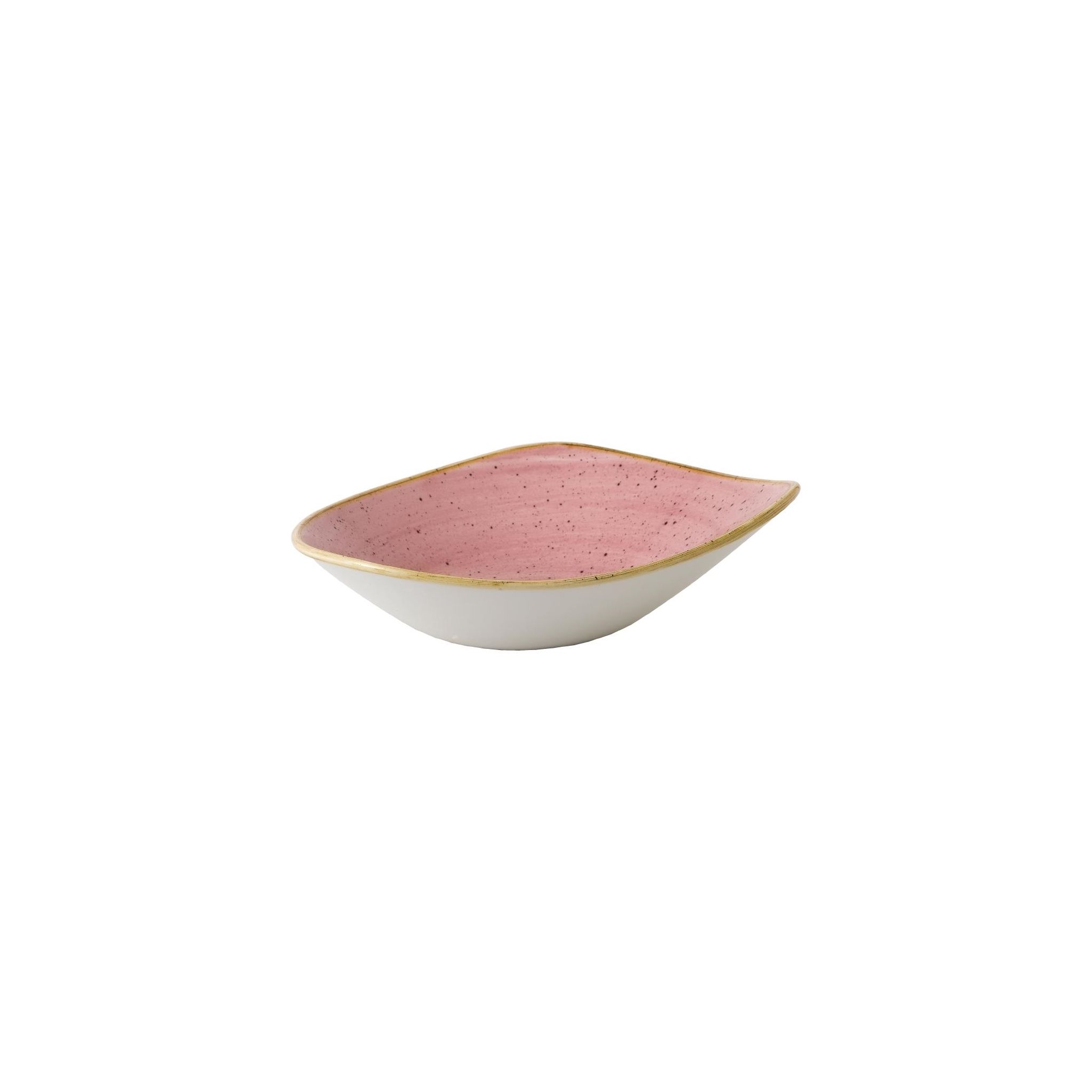 Churchill Stonecast FJ906 Petal Pink Triangle Bowls 21oz (Pack of 12)