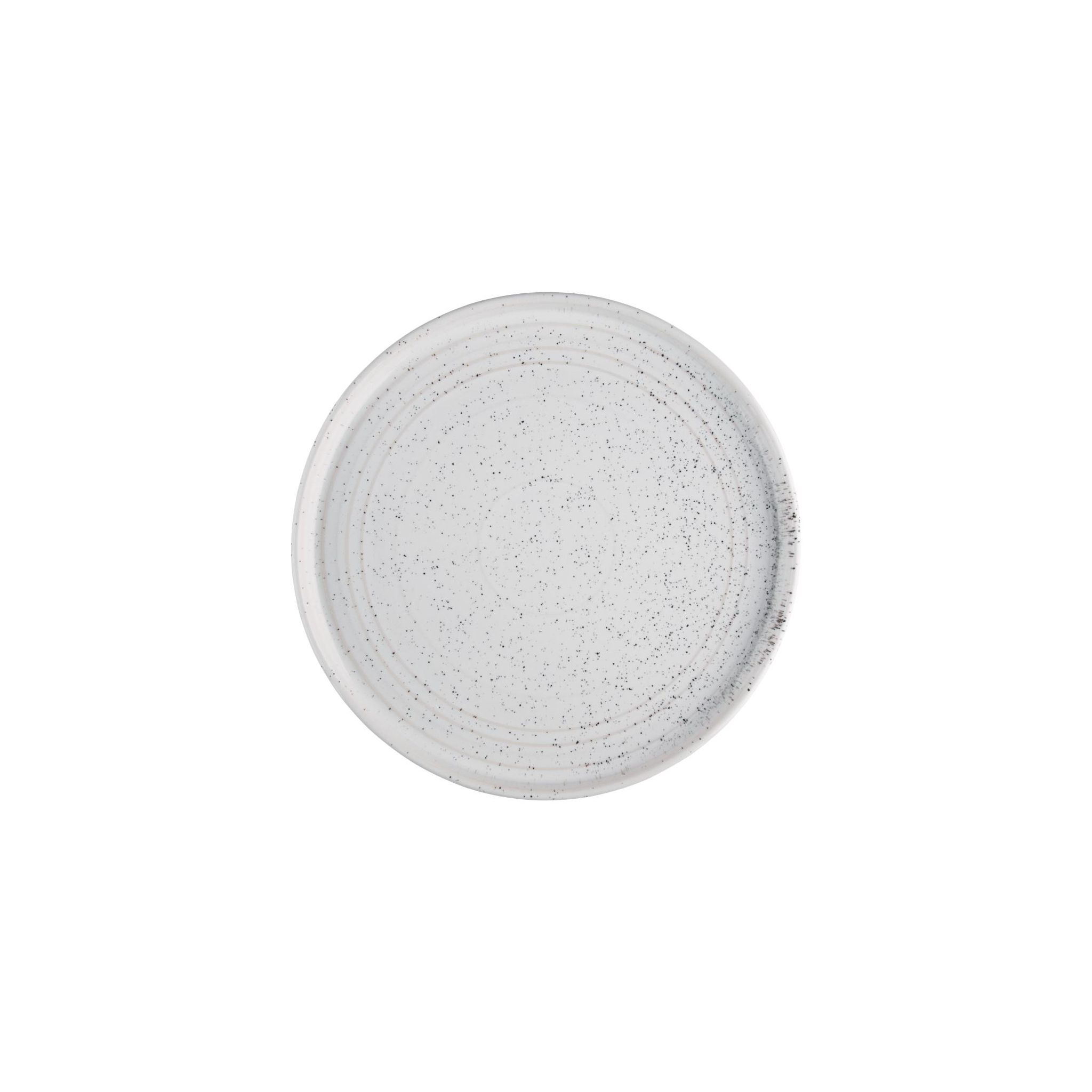 Olympia Cavolo FD904 Flat Round Plates White Speckle 270mm (Pack of 4)