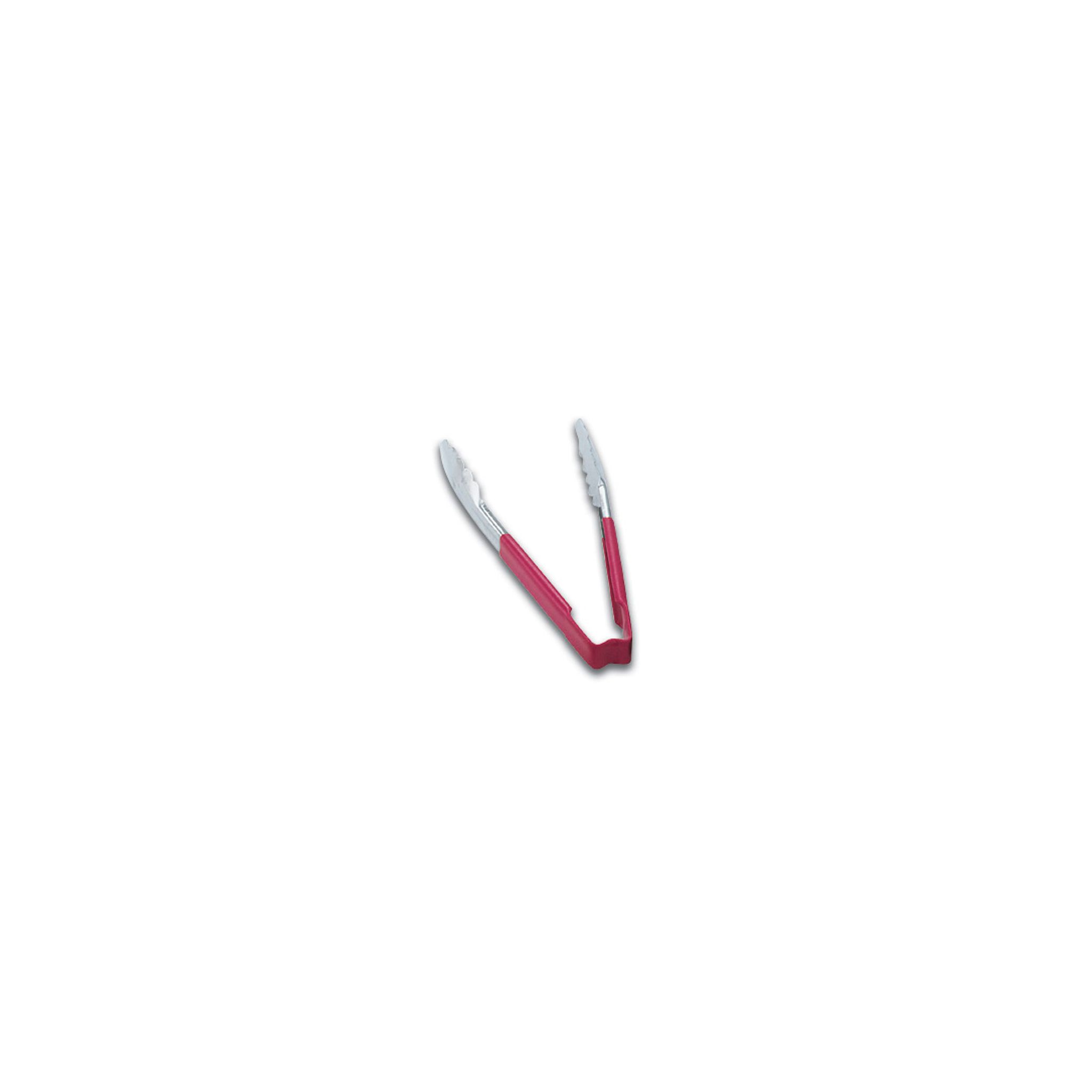 Prepara E7101R Stainless Steel Springless Tongs Red 240mm