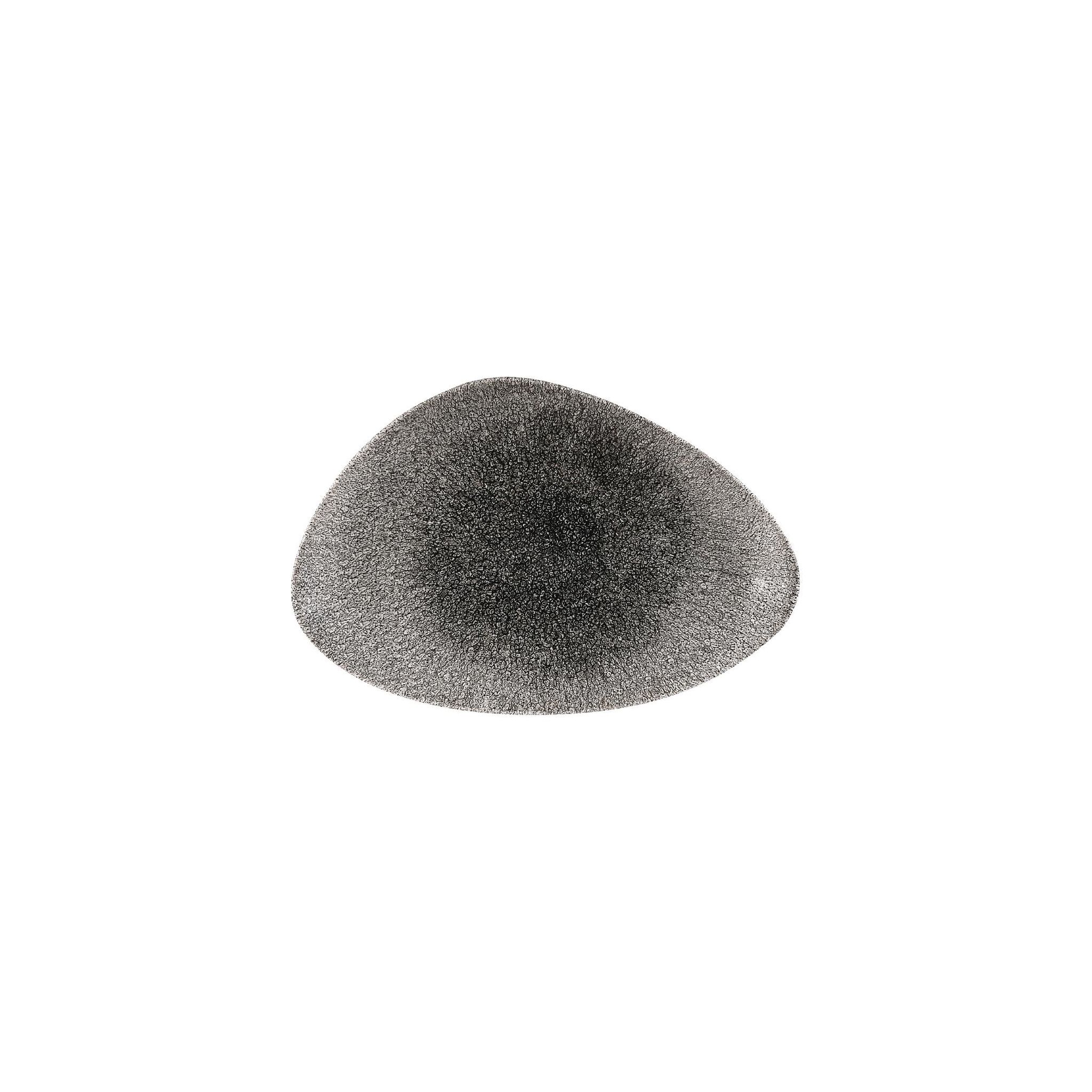 Churchill Studio Prints Raku DW415 Triangular Plates Quartz Black 300mm (Pack of 6)