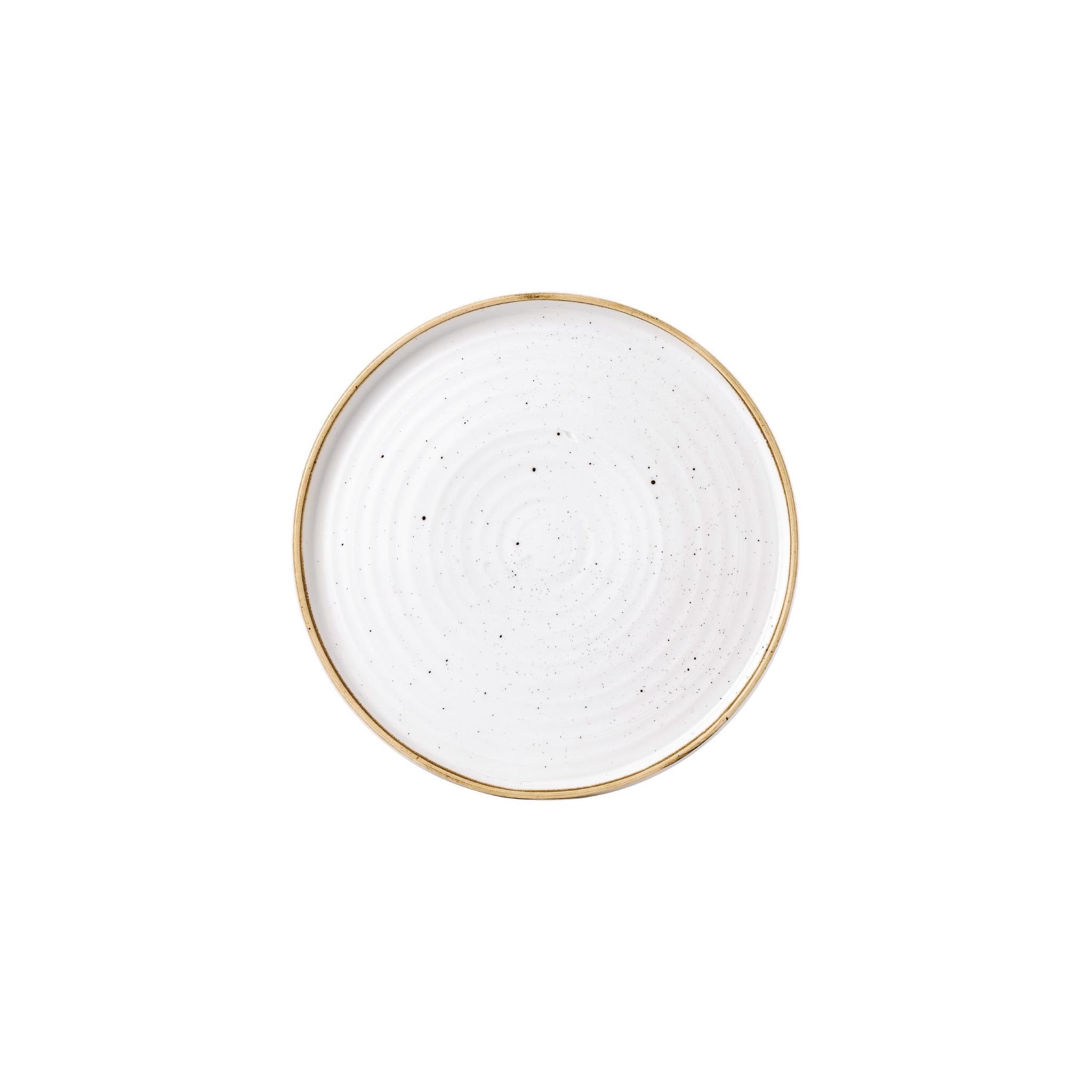 Churchill Stonecast FJ916 Barley White Walled Plates 10 3/4 " (Pack of 6)