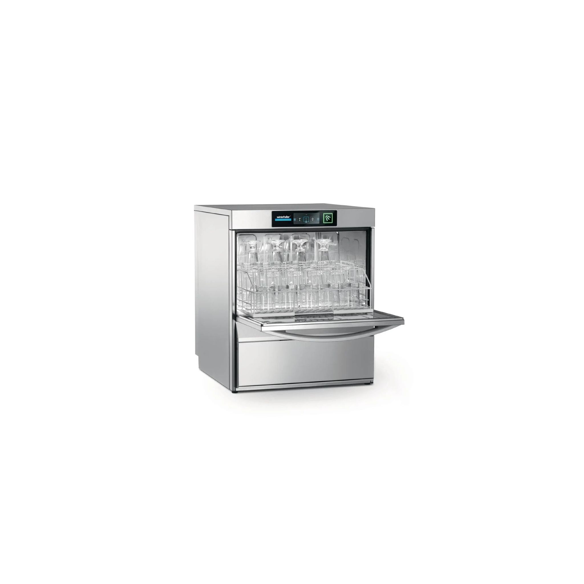 Winterhalter UC-M GWE 500mm 16 Pint Undercounter Glasswasher With Drain Pump And Water Softener - Hardwired