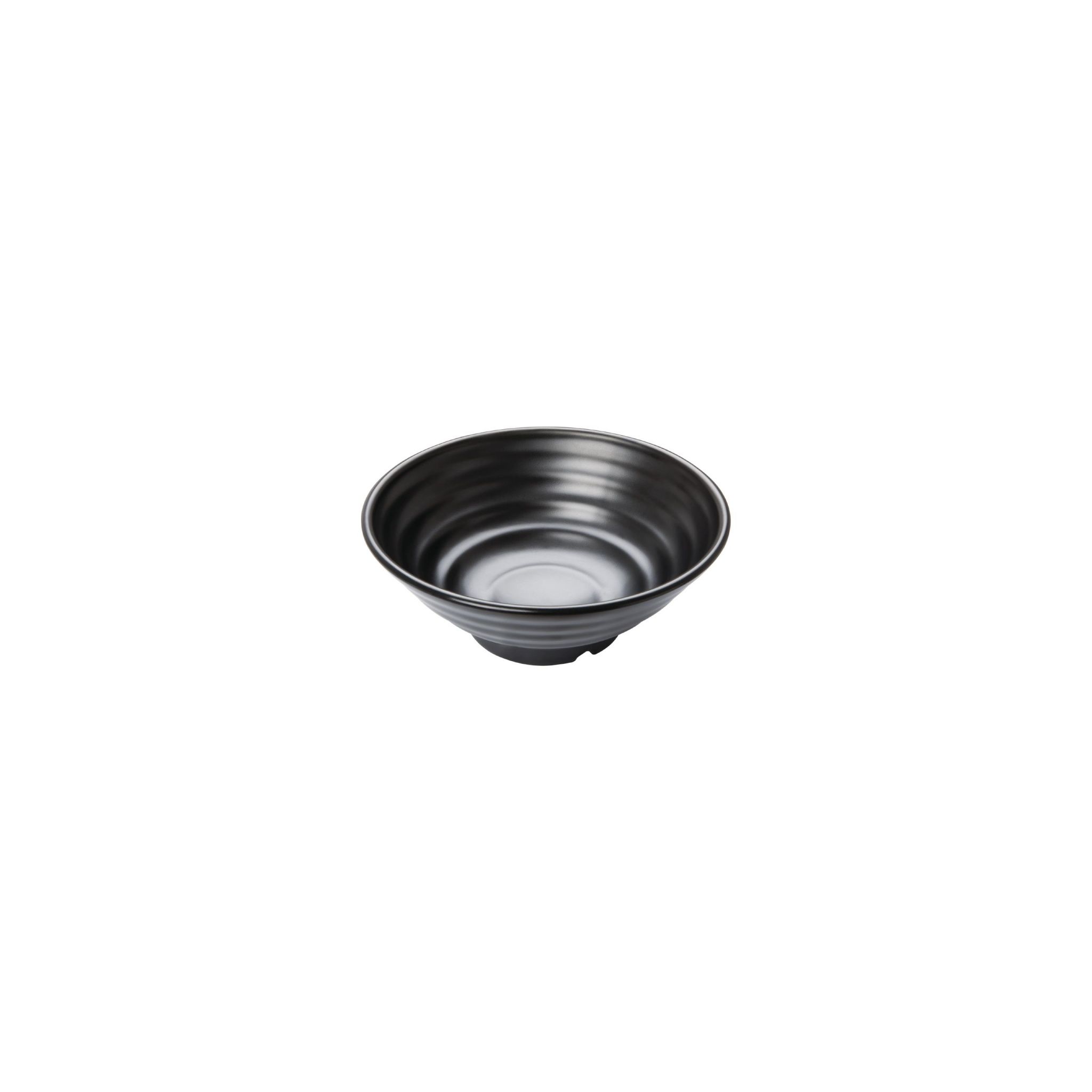 Olympia Kristallon Fusion DR512 Melamine Large Bowls Black 225mm (Pack of 4)
