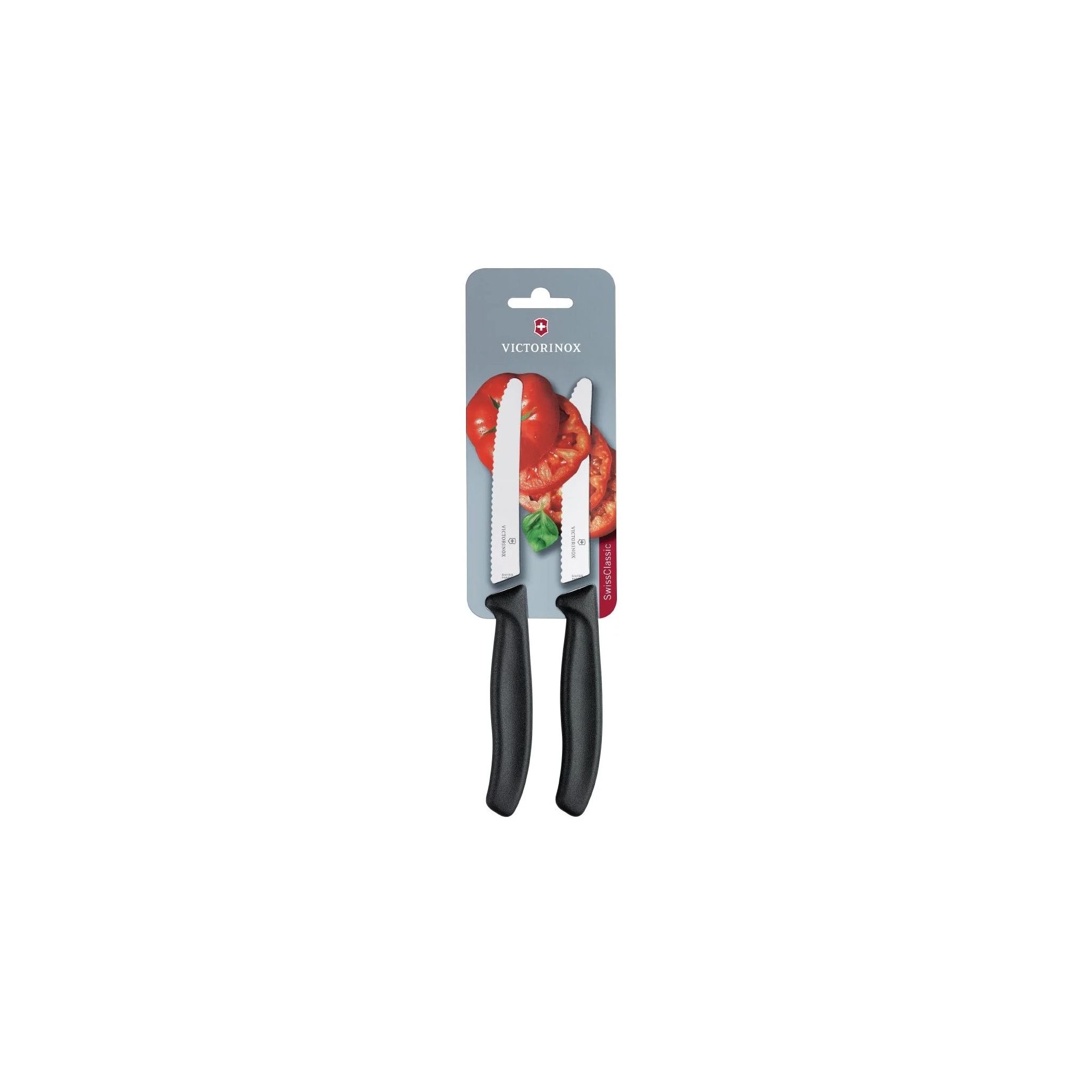 Victorinox CU553 Serrated Tomato/Utility Knife Black 4.25" (Pack of 2)