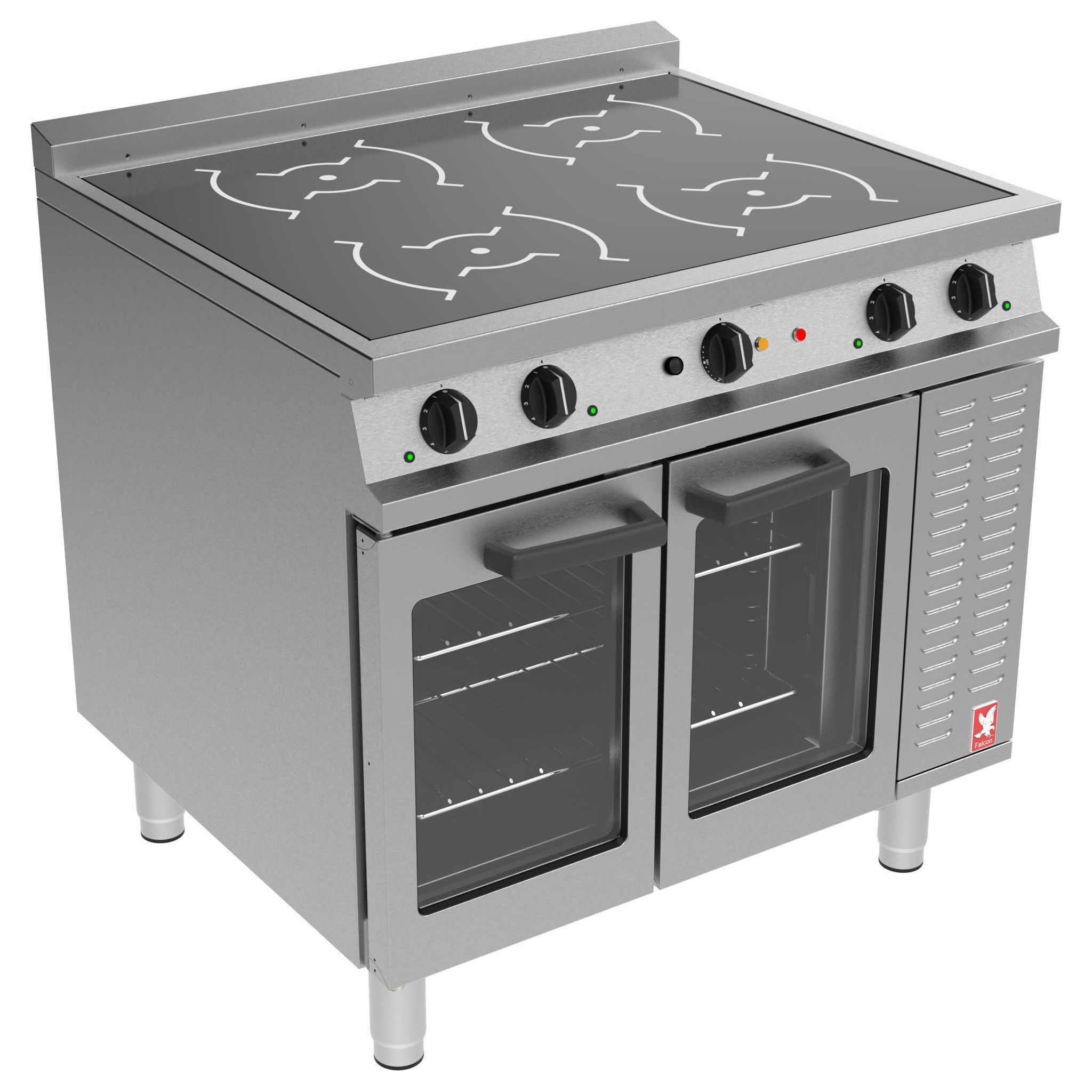 Falcon Dominator Plus E3914i Electric 4 Zone Induction Oven Range - Three Phase