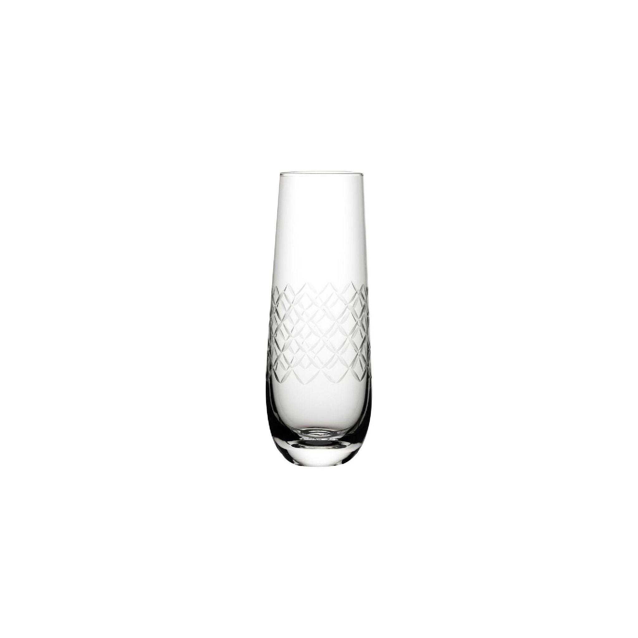Utopia Raffles Diamond CZ060 Champagne Glasses 300ml (Pack of 6)